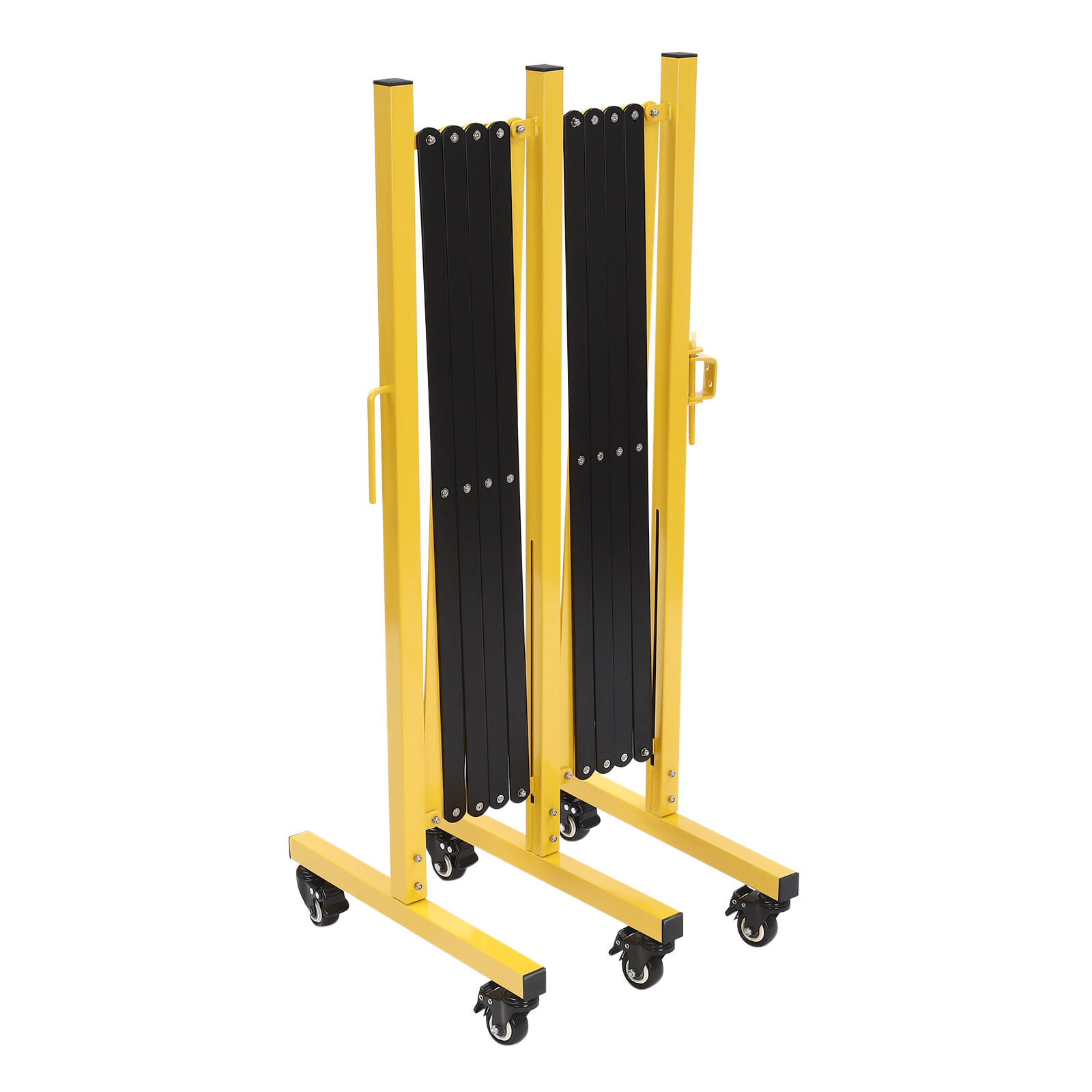 Expandable Barricade with Wheels 5 M Long Retractable Metal Traffic Gate US