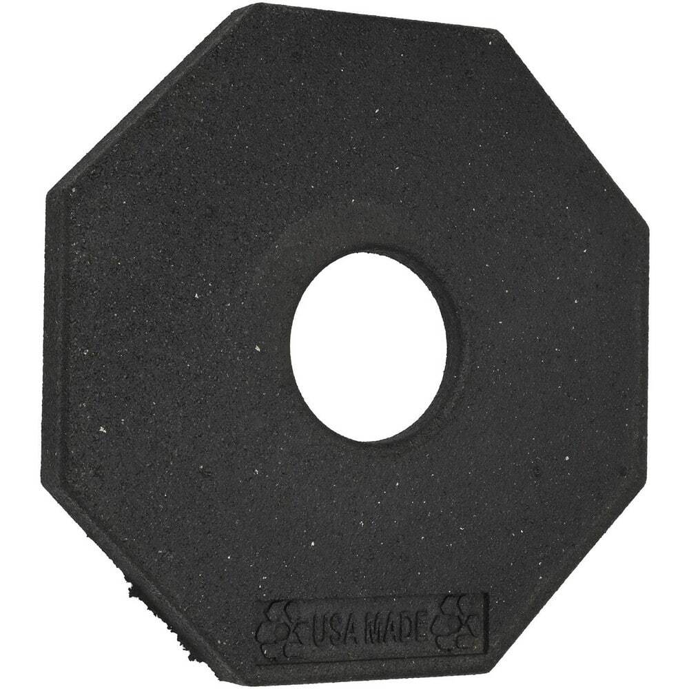 PRO-SAFE 14″ Wide x 3″ High Rubber Delineator Base 10 Lb, Black