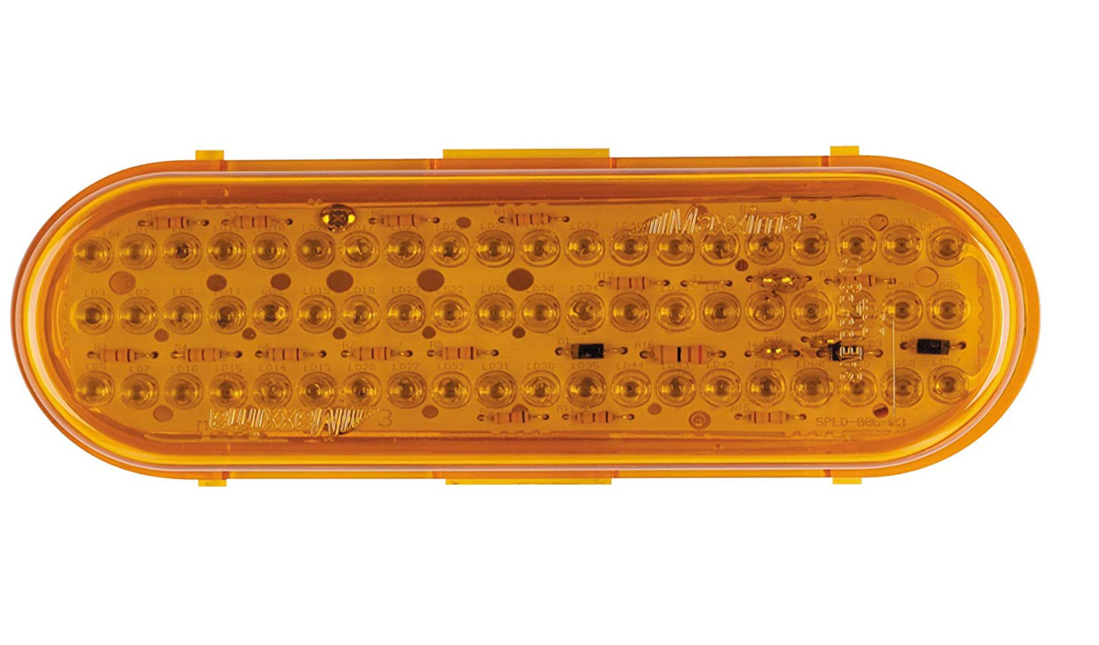 2 – Maxxima Stop/Tail/Turn Light, 60 LED, Amber, Oval Red M63100Y