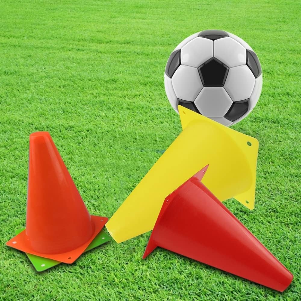 Durable 7 Inch Agility Marker Cones Lightweight for Soccer Football and Skating
