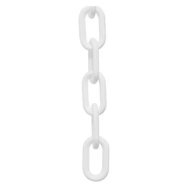 Manufacturer Varies Plastic Chain, White, 25 ft Length, Gloss 30001-25