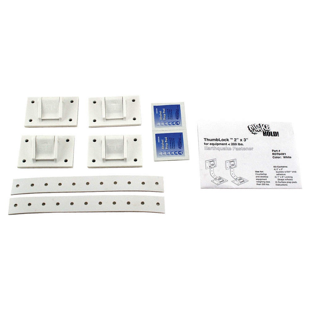 QUAKEHOLD! RD.T6.4W.1 Equipment Fastener,200 Lbs,White 12C153