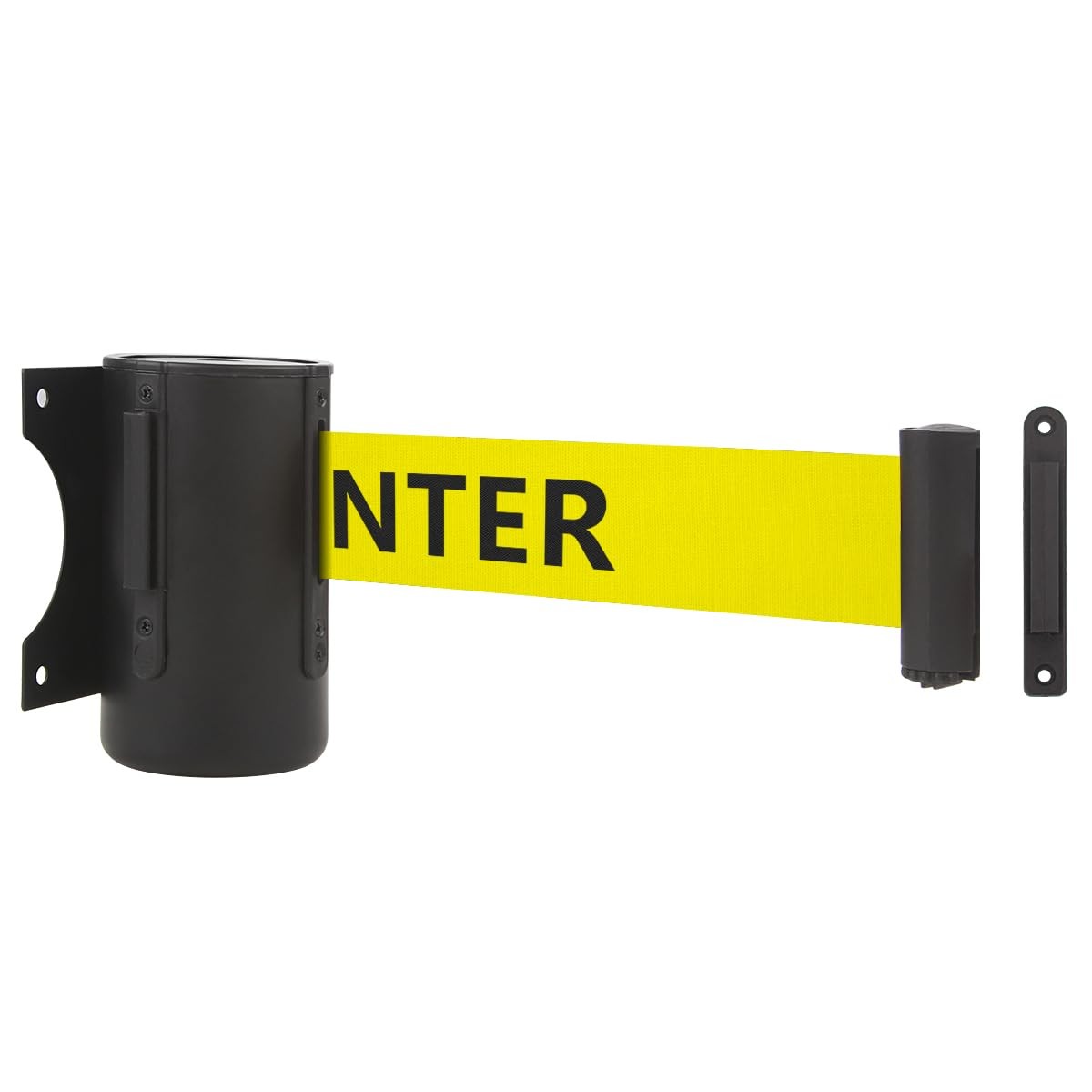Wall Mount Retractable Belt 16 Foot Crowd Control Wall Barrier With Steel Case B