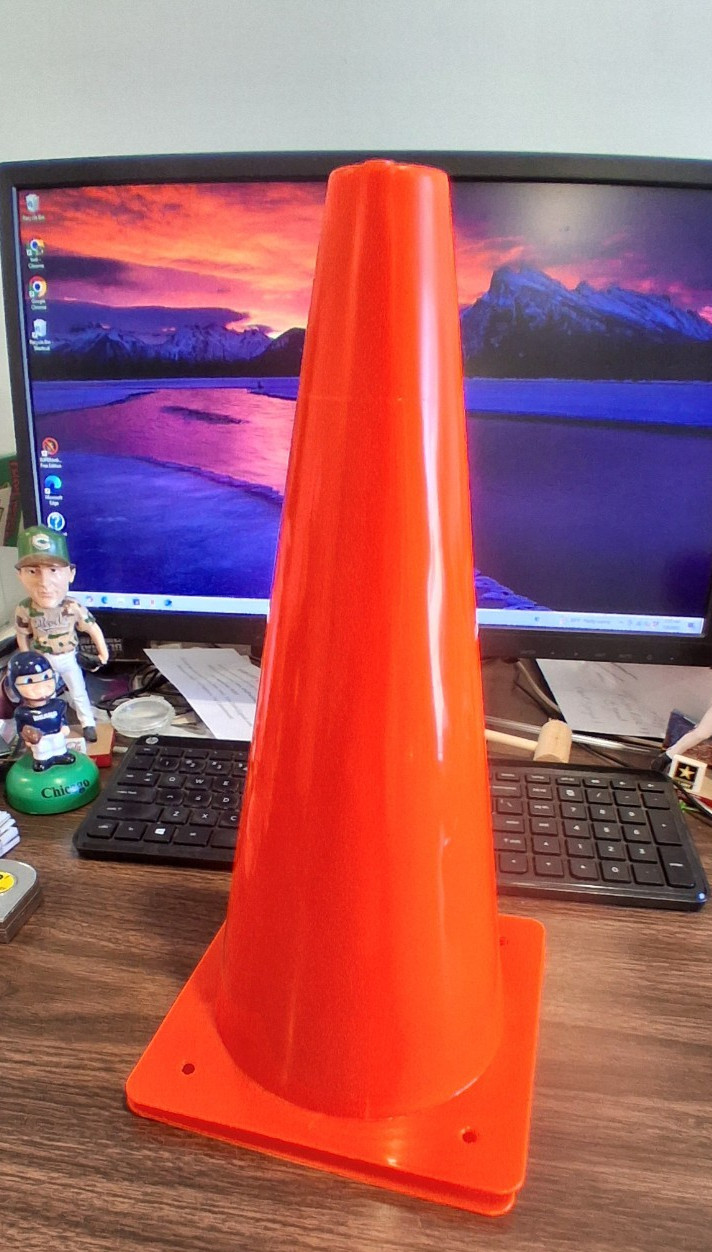(1 PC) 12″ TRAFFIC SAFETY CONES PARKING CONSTUCTION ROAD MULTIPURPOSE EMERGENCY
