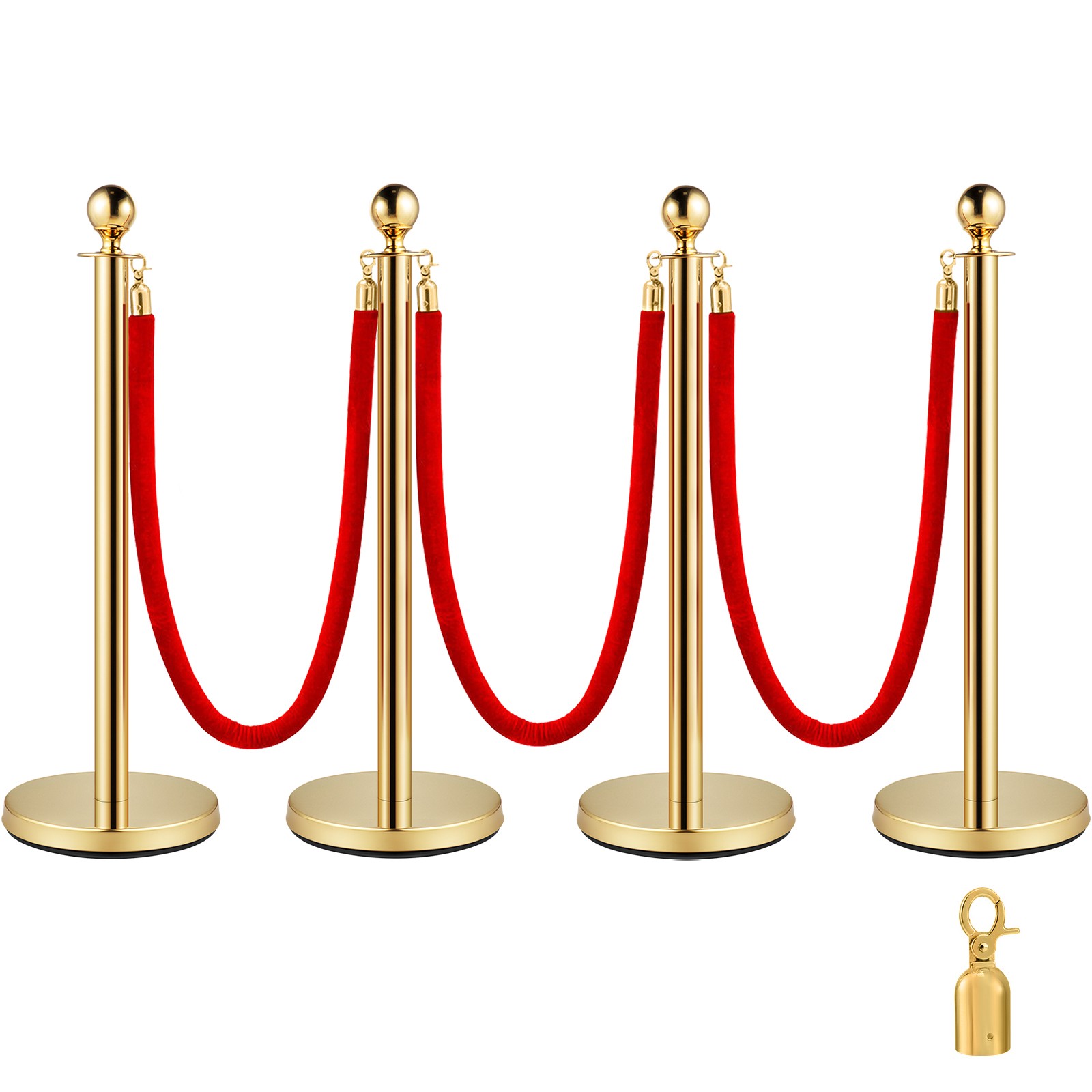 Uimoso Stainless Steel Crowd Control Stanchions