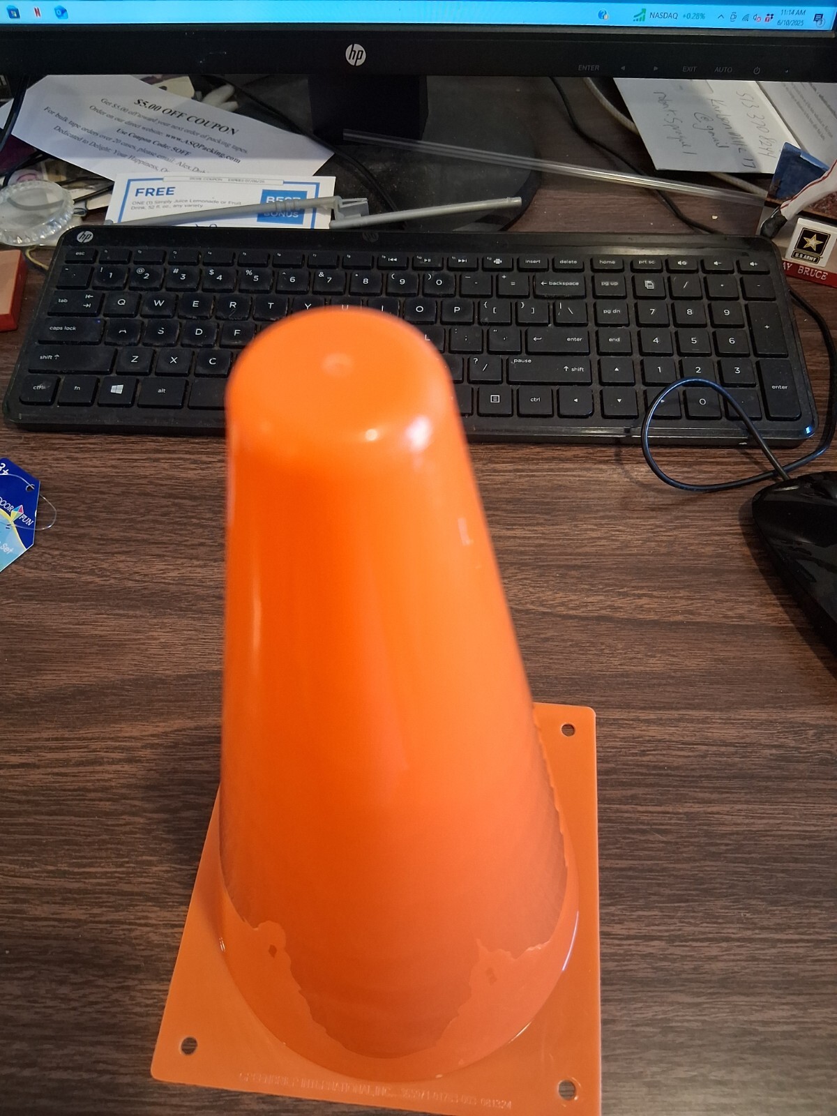 (1 PC) 9″ TRAFFIC SAFETY CONES PARKING/ROAD MULTIPURPOSE EMERGENCY, PLAYGROUND