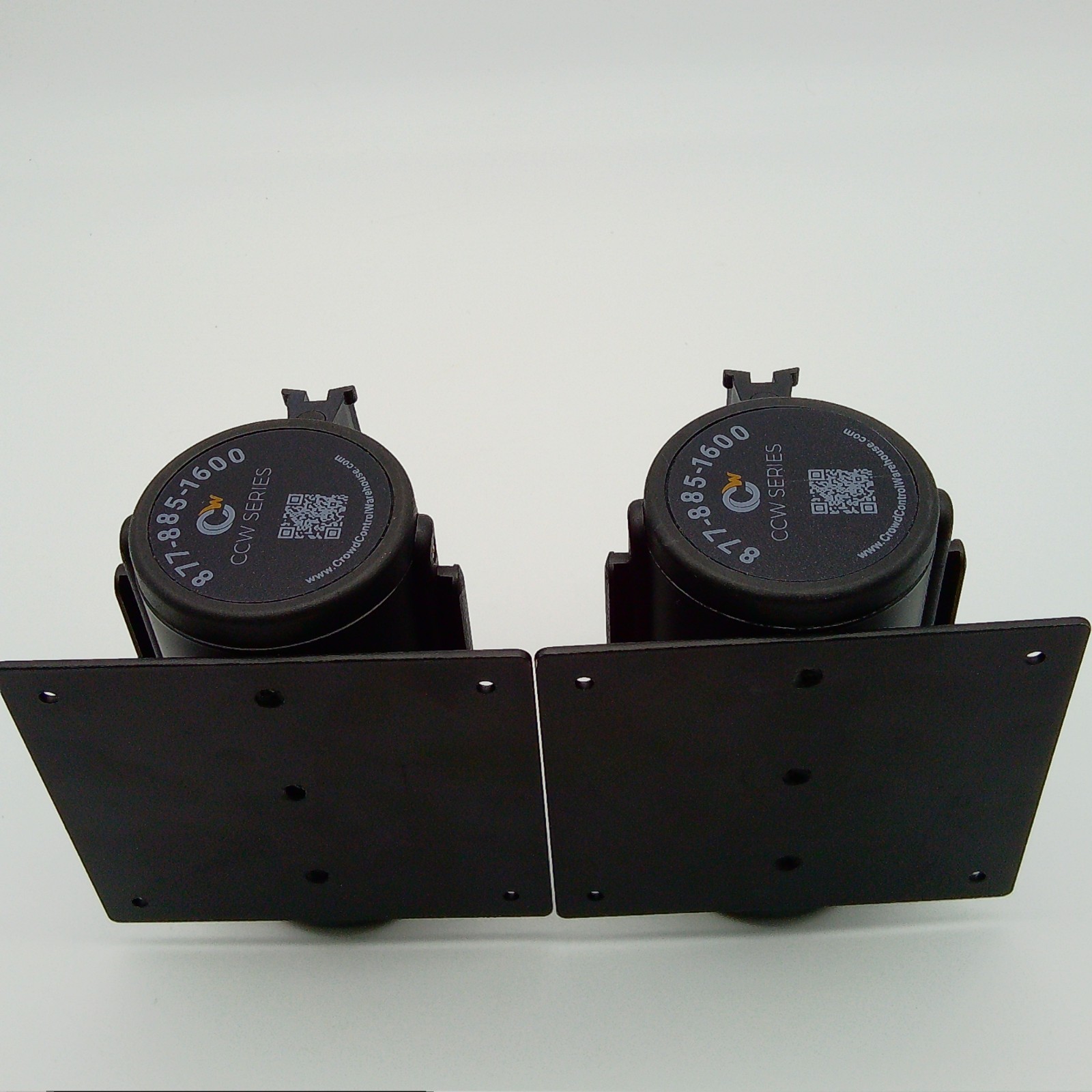 Lot Of 2 Crowd Control Warehouse Wall Mount Retractable 10 Ft Belt Barriers