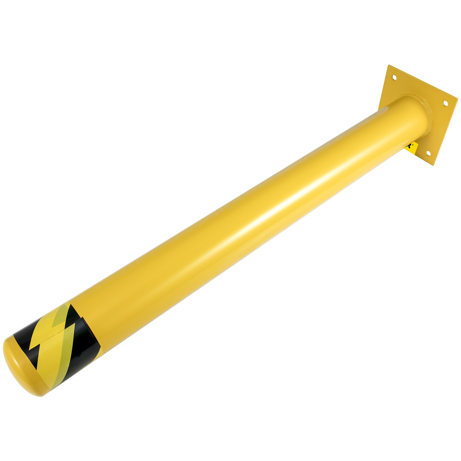 Safety Bollard 36″H 4.5″D Steel Bollard Post Yellow Street Parking Signs Barrier