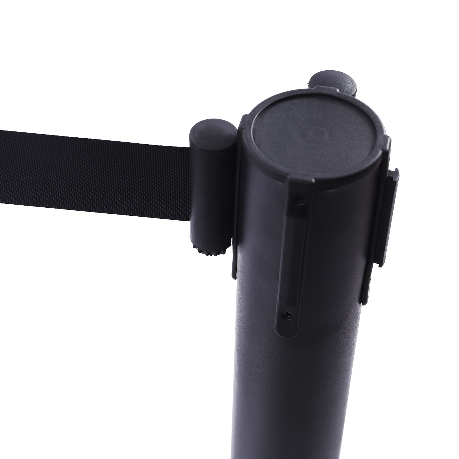 4* Black Retractable Belts Stanchion Post Event & Party Crowd Control 6.6ft Belt