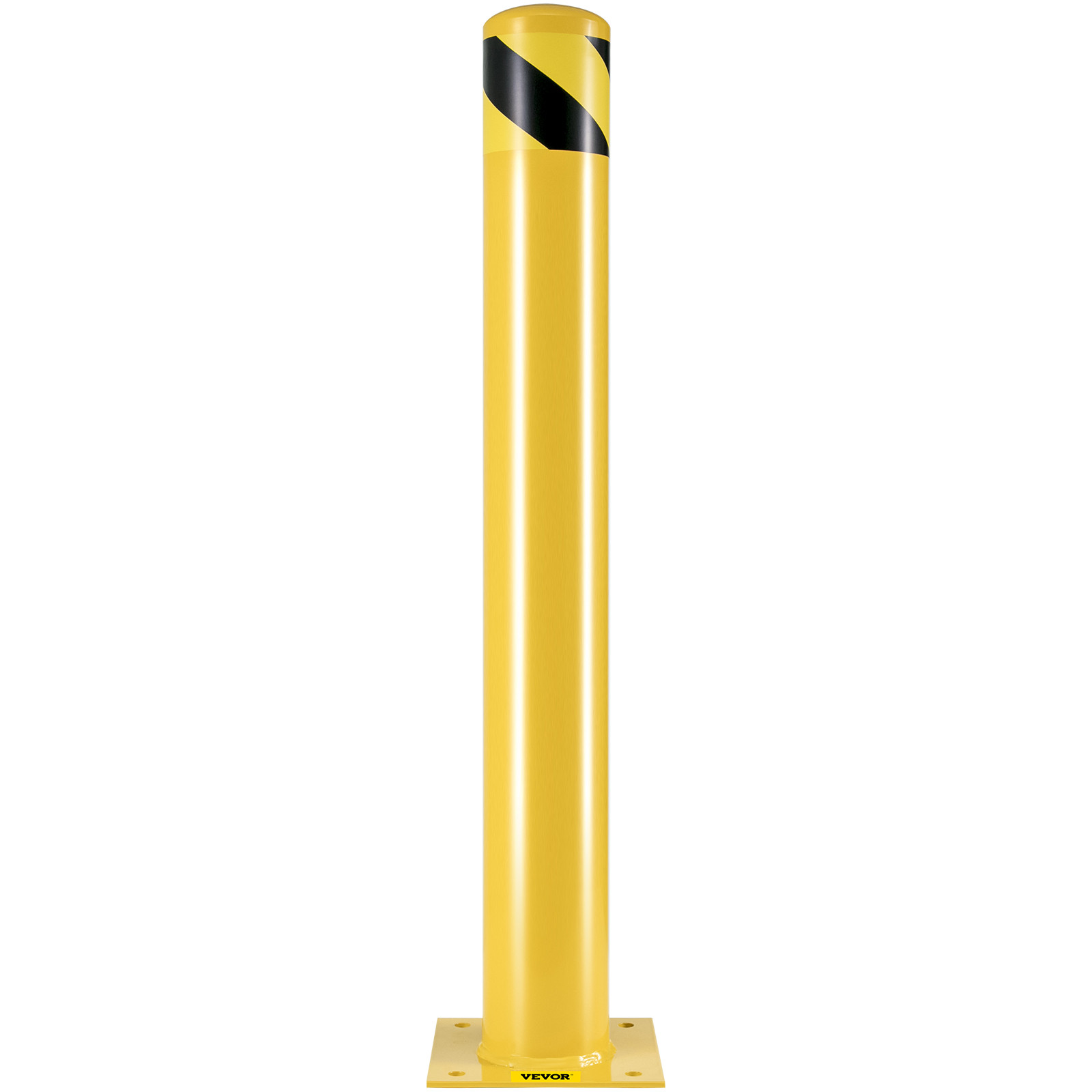 Safety Bollard 36″H 4.5″D Steel Bollard Post Yellow Street Parking Signs Barrier