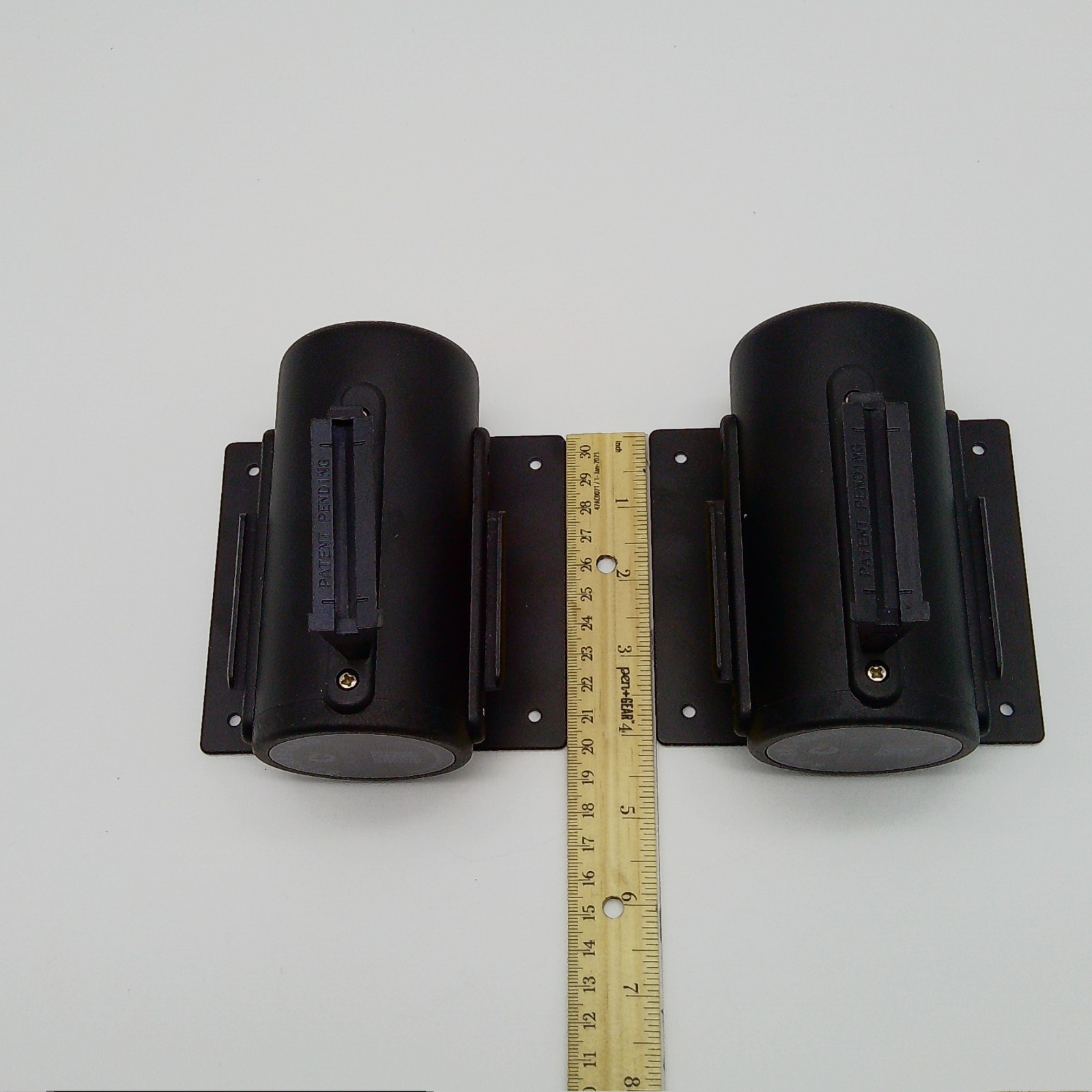 Lot Of 2 Crowd Control Warehouse Wall Mount Retractable 10 Ft Belt Barriers