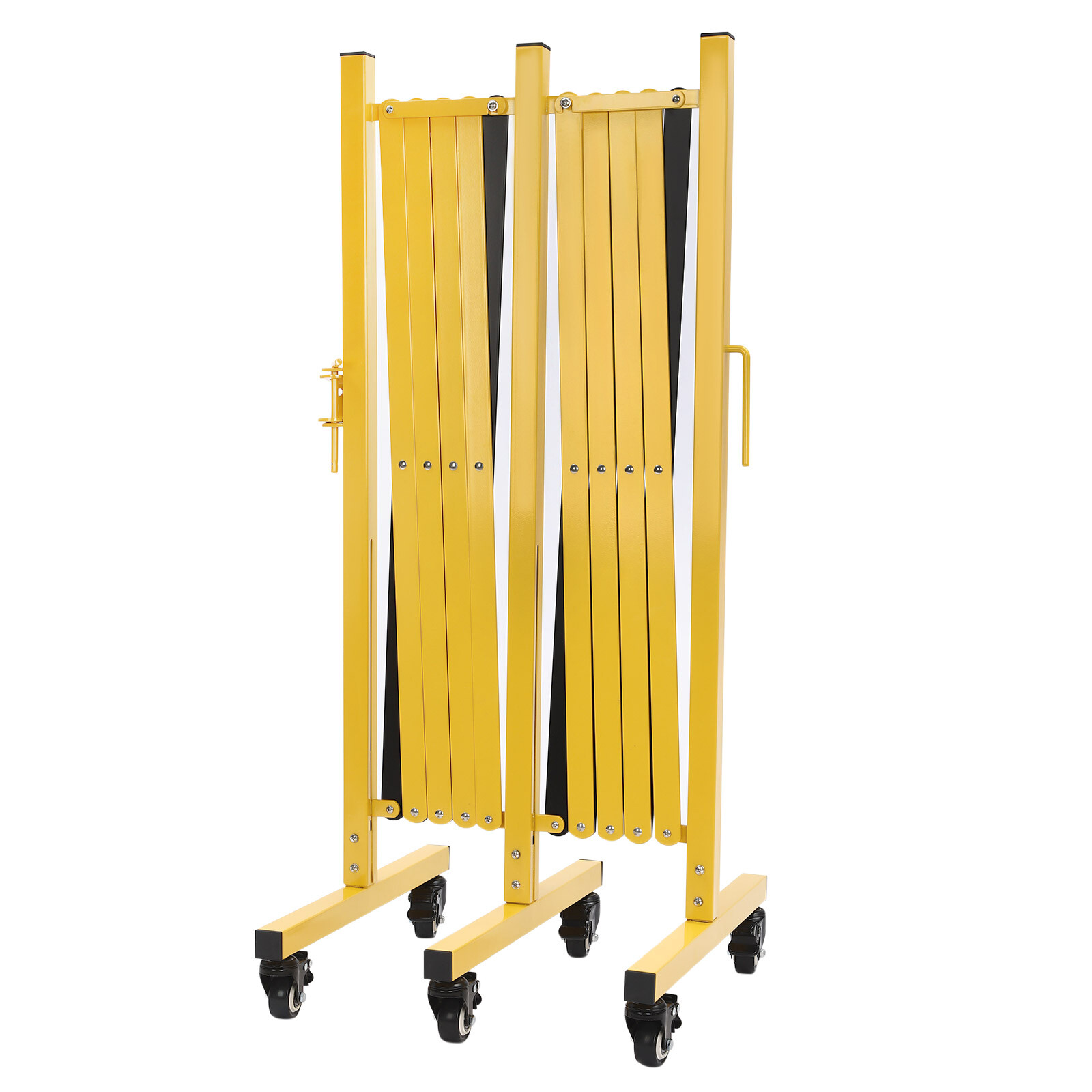 Expandable Barricade with Wheels 5 M Long Retractable Metal Traffic Gate US