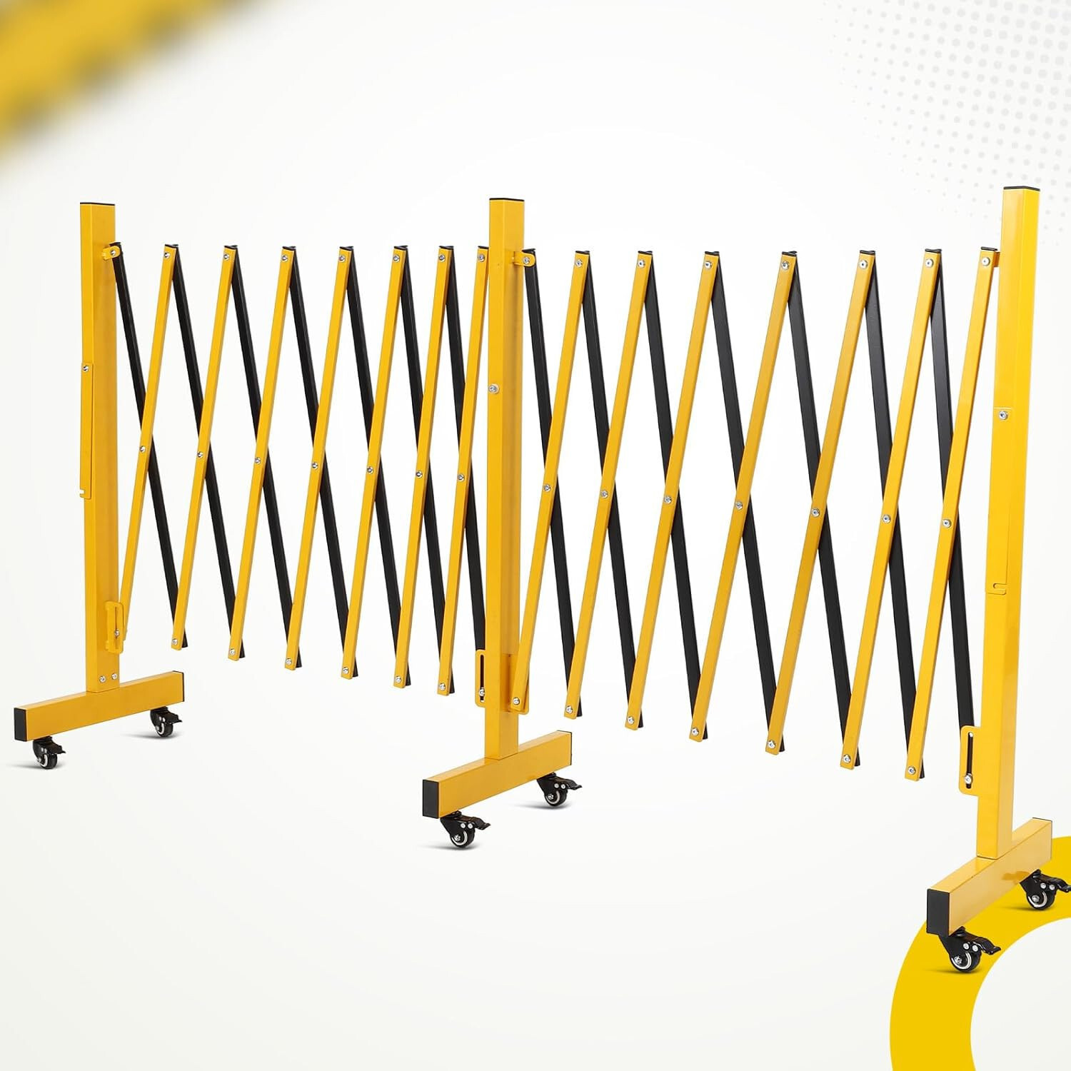 Metal Expandable Barricade Fold Safety Traffic Driveway Crowd Control Gate Fence