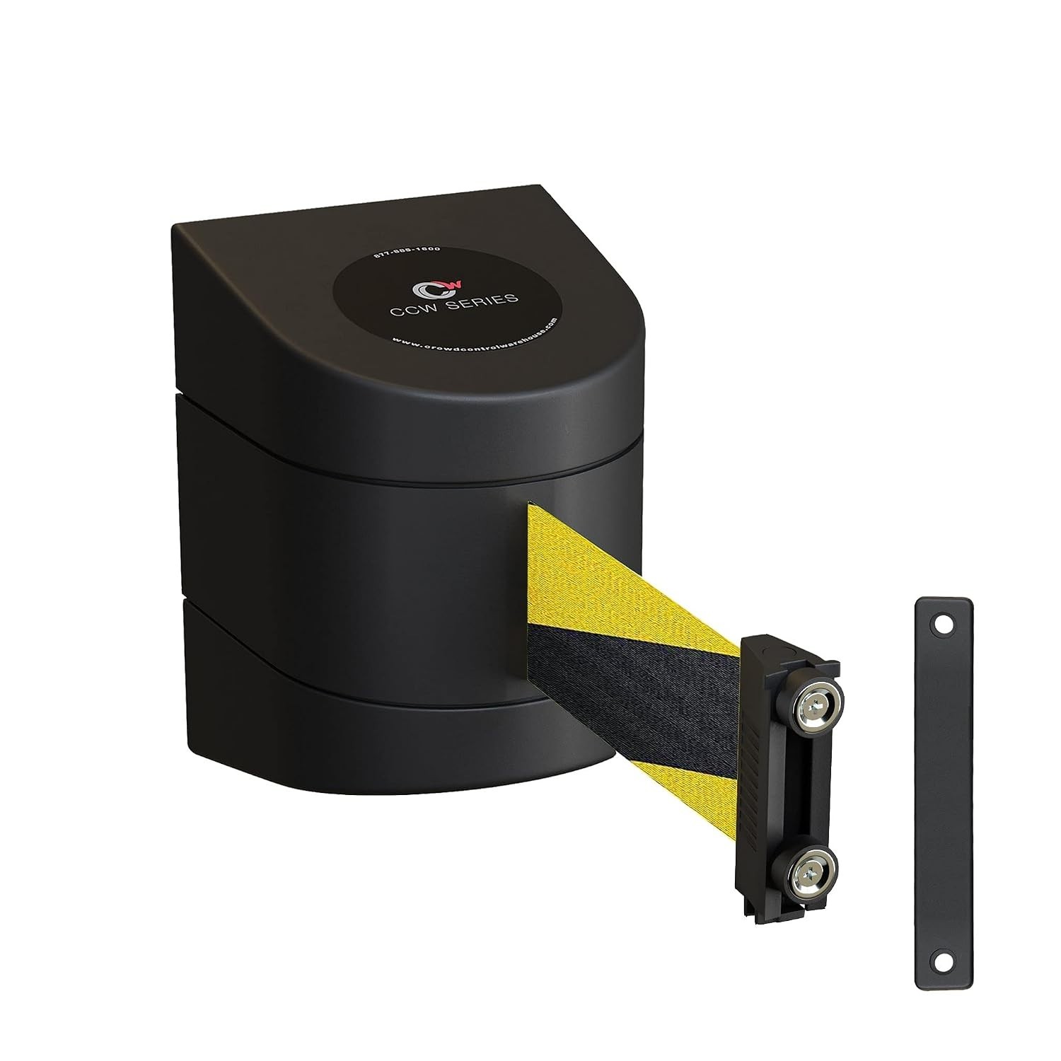 CCW WMB-220 15ft Magnetic Wall Mount Retractable Belt Barrier – Safety in Style