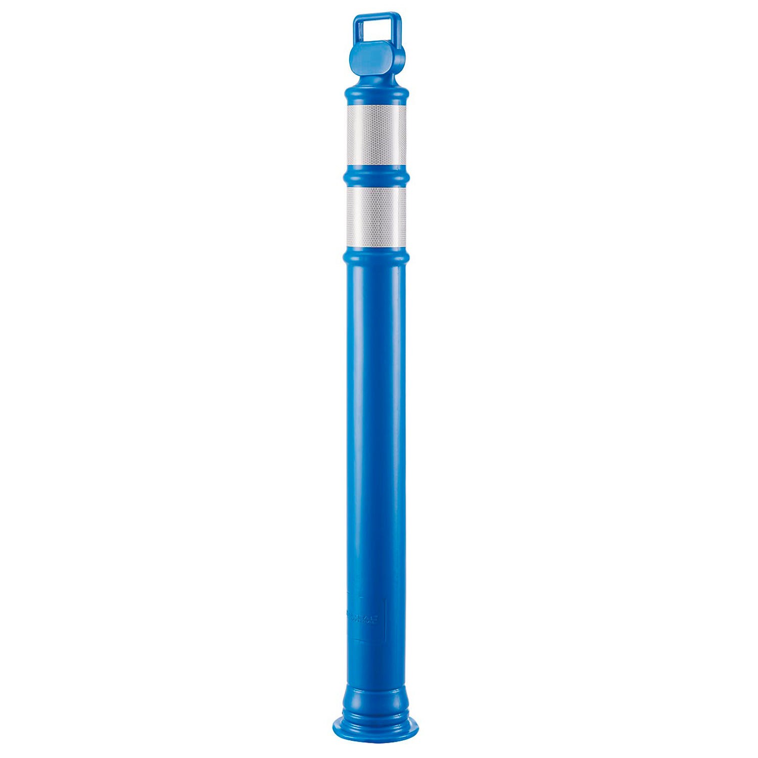Global Industrial Portable Delineator Post w/ 3″ Reflective Bands 45″H Blue
