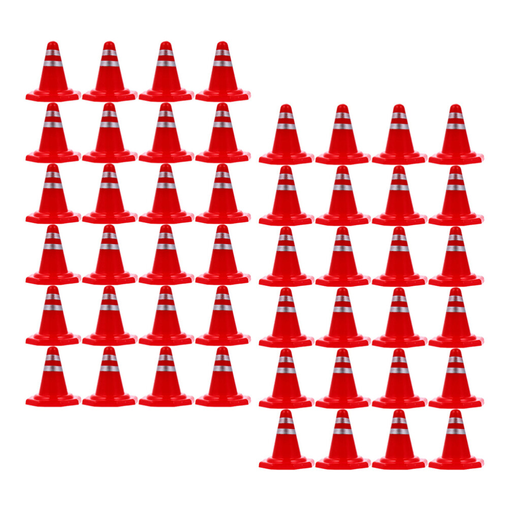 60PCS Training Roadblock Construction Cones Toys Traffic Signs for Kids