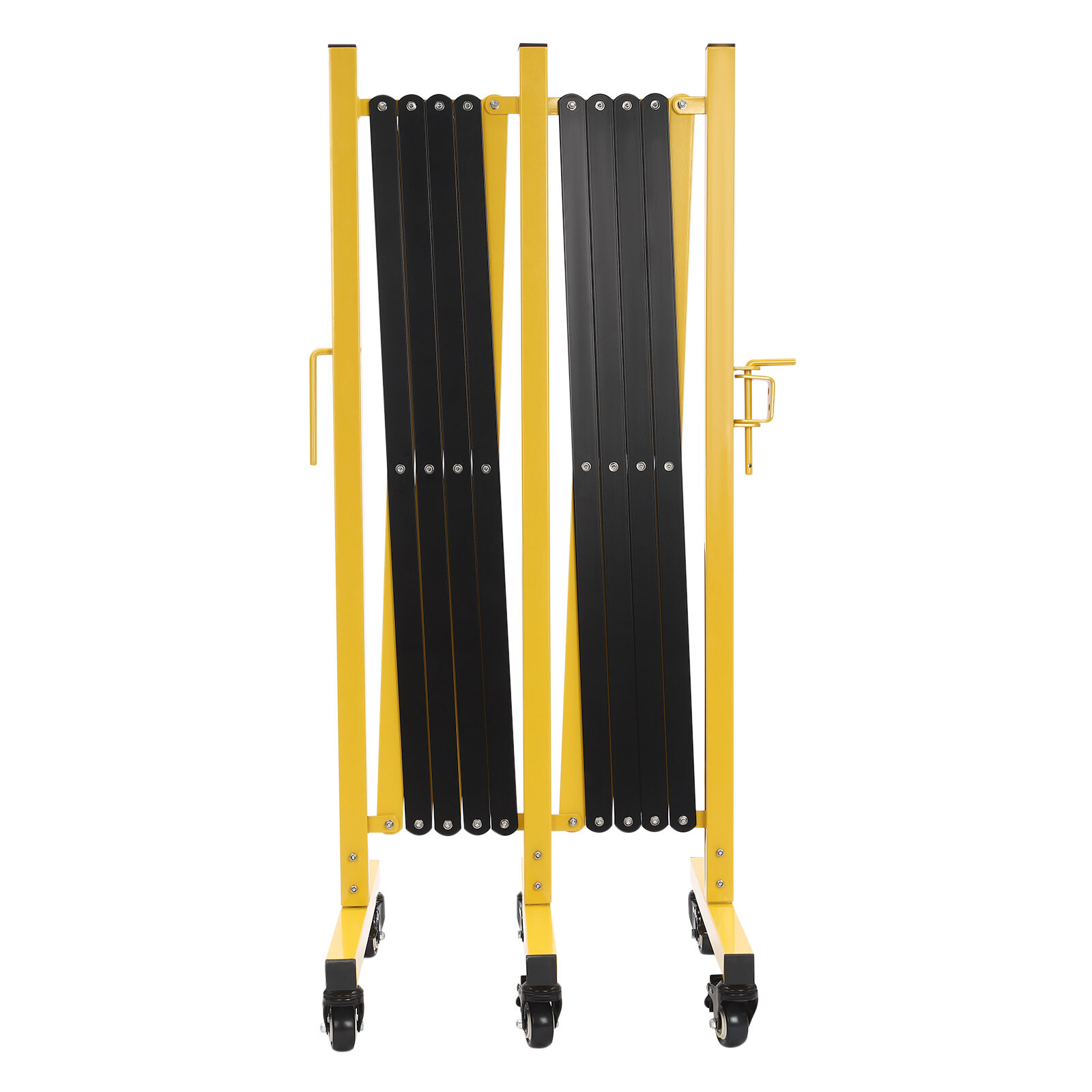 Expandable Barricade with Wheels 5 M Long Retractable Metal Traffic Gate US