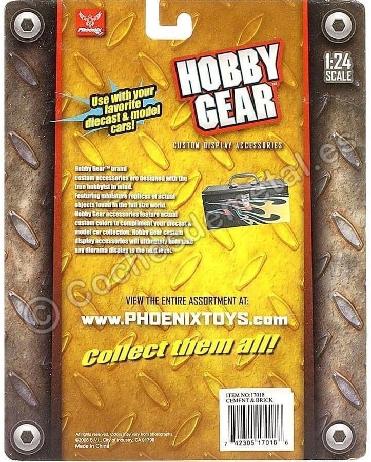 Hobby Gear 8-Pack 1:24 Scale Bright Orange Traffic Cones for Diorama Perfection