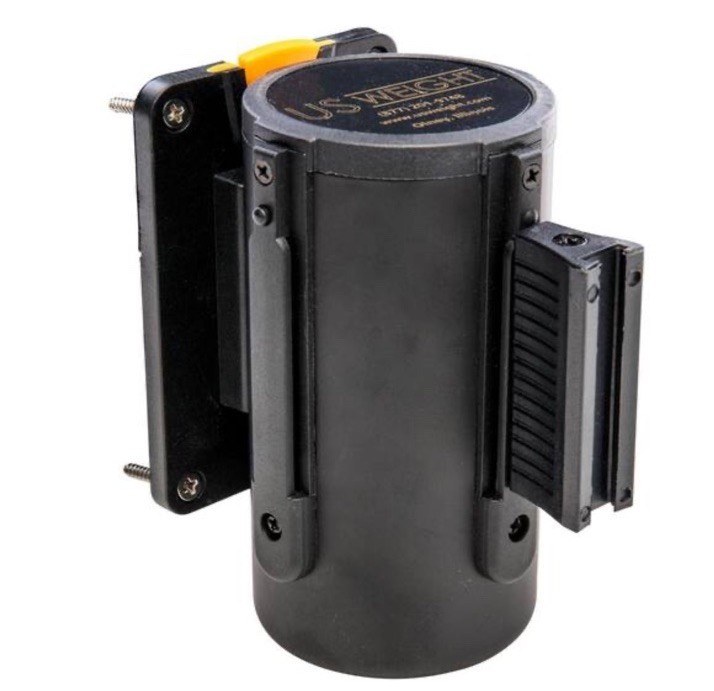 7.5 ft. Black US Weight Magnetic Wall Mount with Retractable Belt