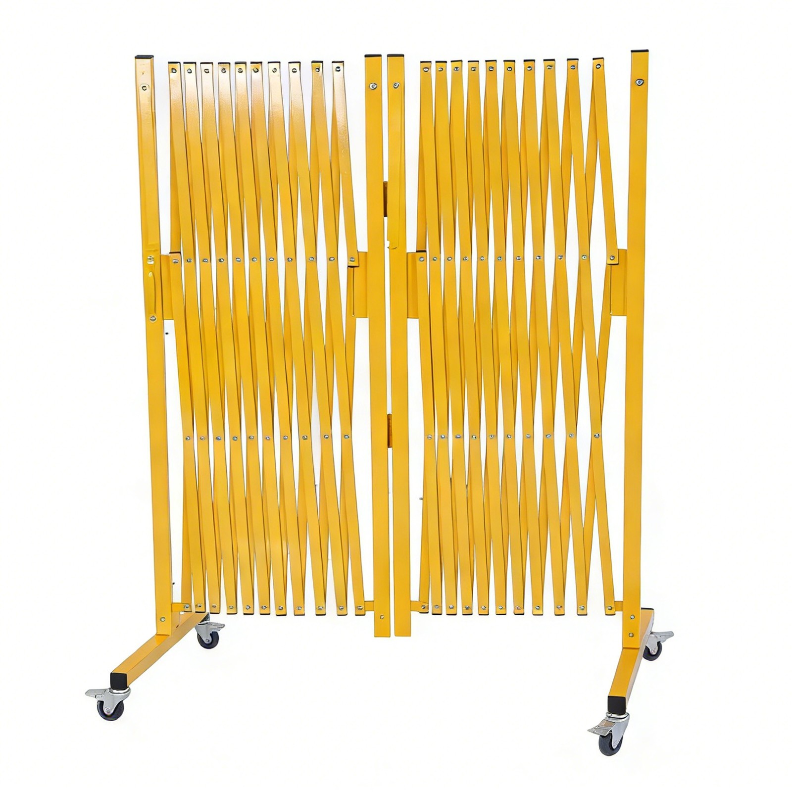 Outdoor Traffic Barricade Gate Metal Expandable 8-24FT Folding Safety Barrier US