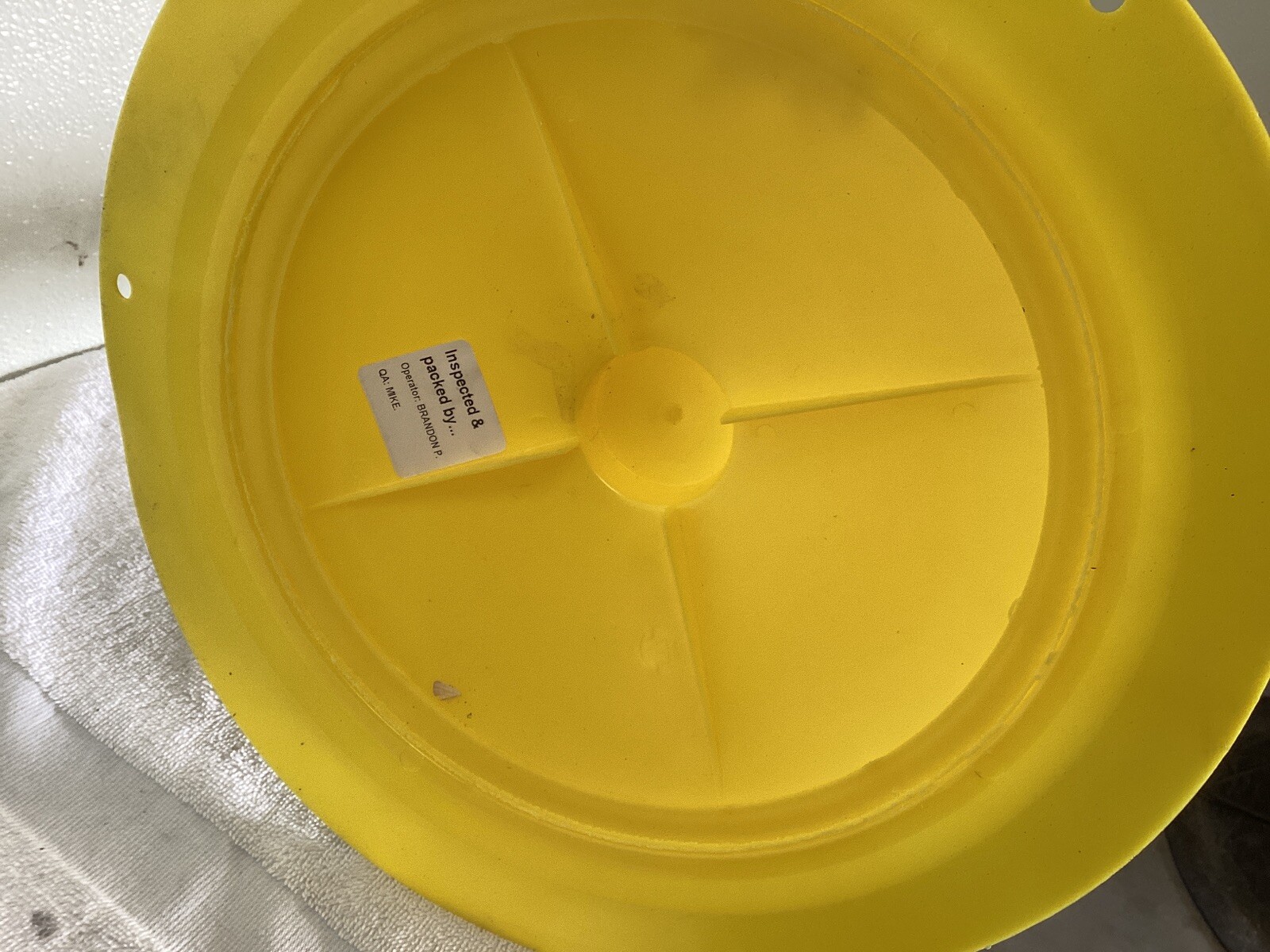 Stanchion / Crowd Control Post. No Chain. Box Of 8. Light Duty. Yellow.