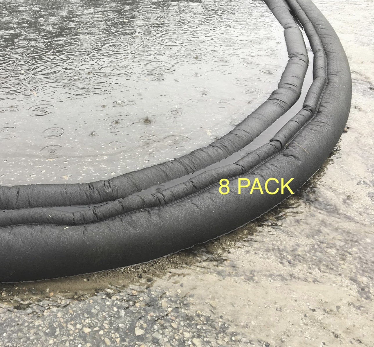 8 Pack Quick Dam Flood Barrier 5 Ft x 1 Ft Flood Protection Barriers Reusable
