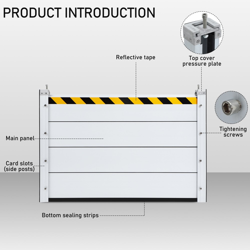 Heavy Duty Unit Module Design Flood Protection Barrier Reusable Flood Barrier