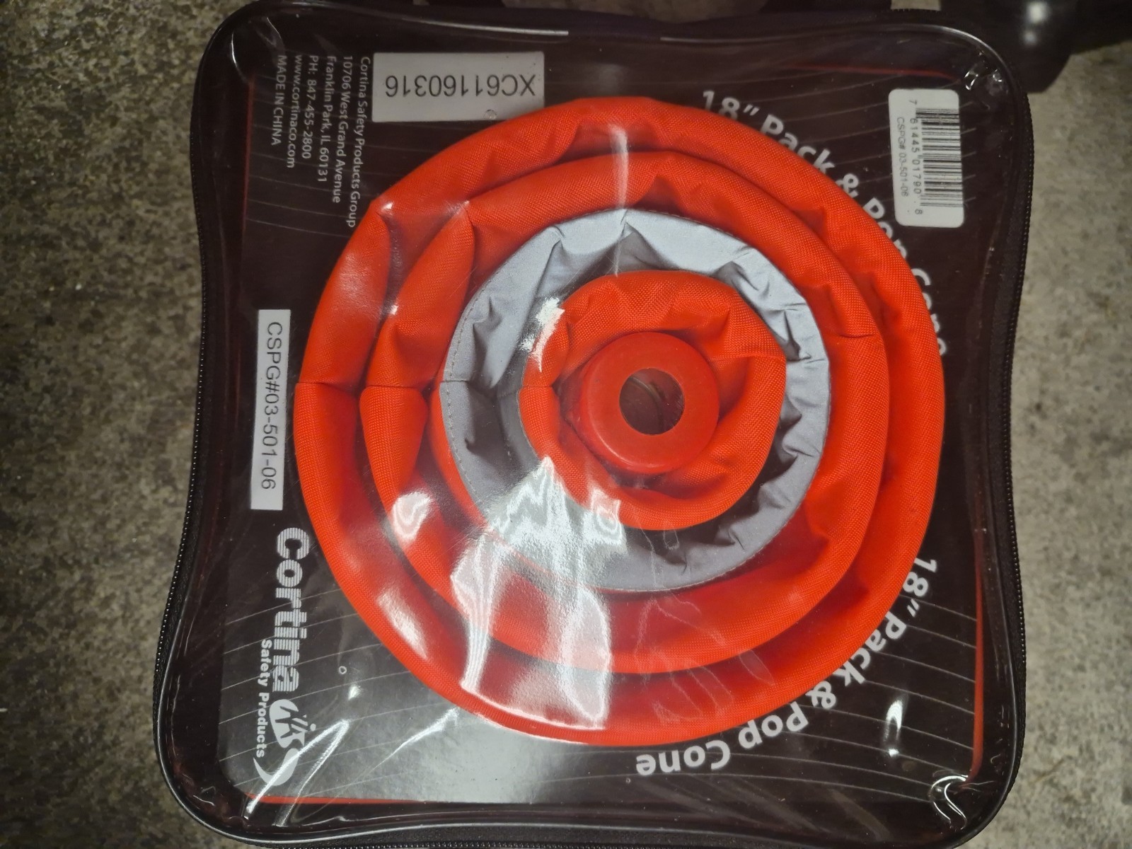 Cortina, 18″ Pack & Pop Cone, CSPG#03-501-06