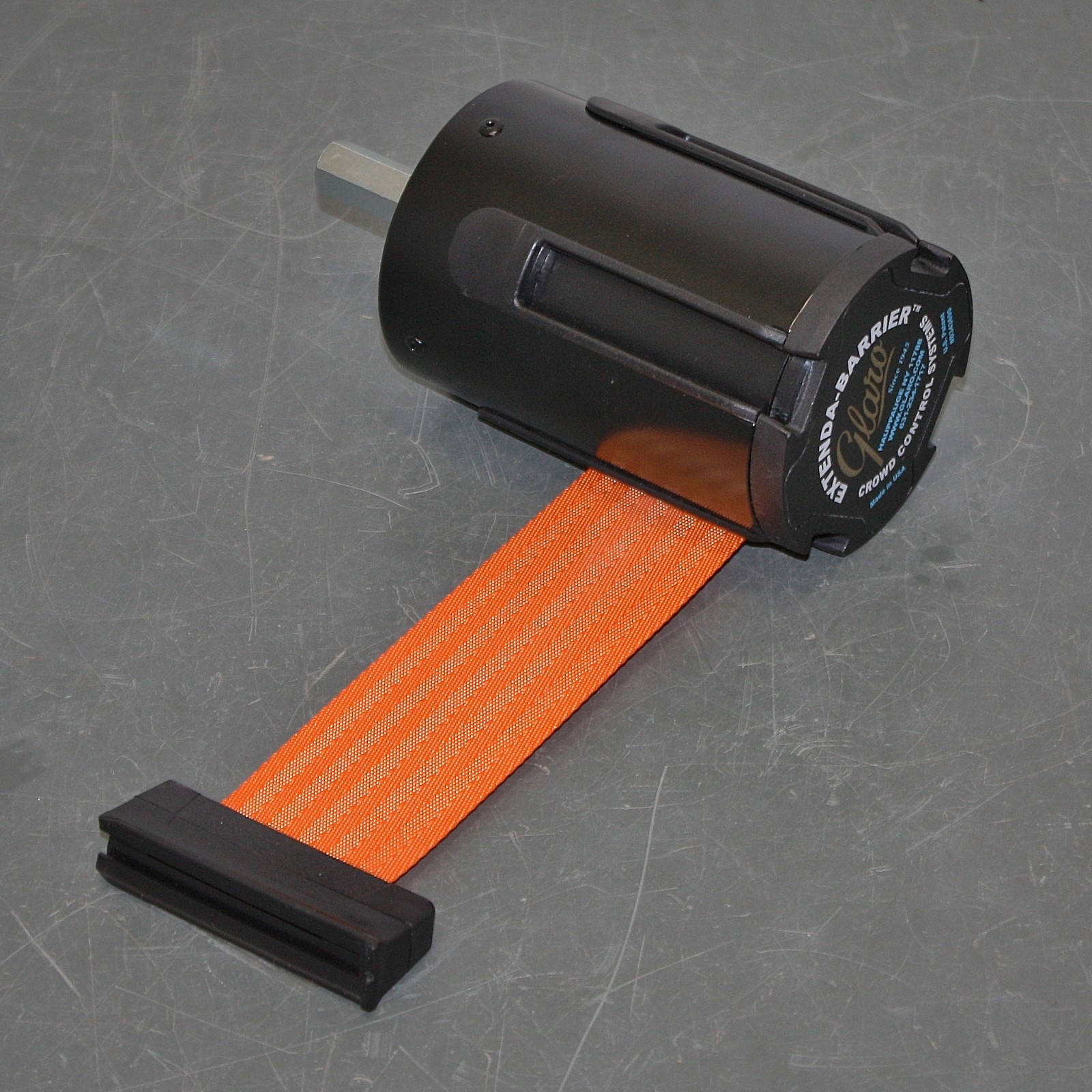 Glaro Repacement Retractable Belt Barrier Head 152, 2″ x 12ft, Solid Orange