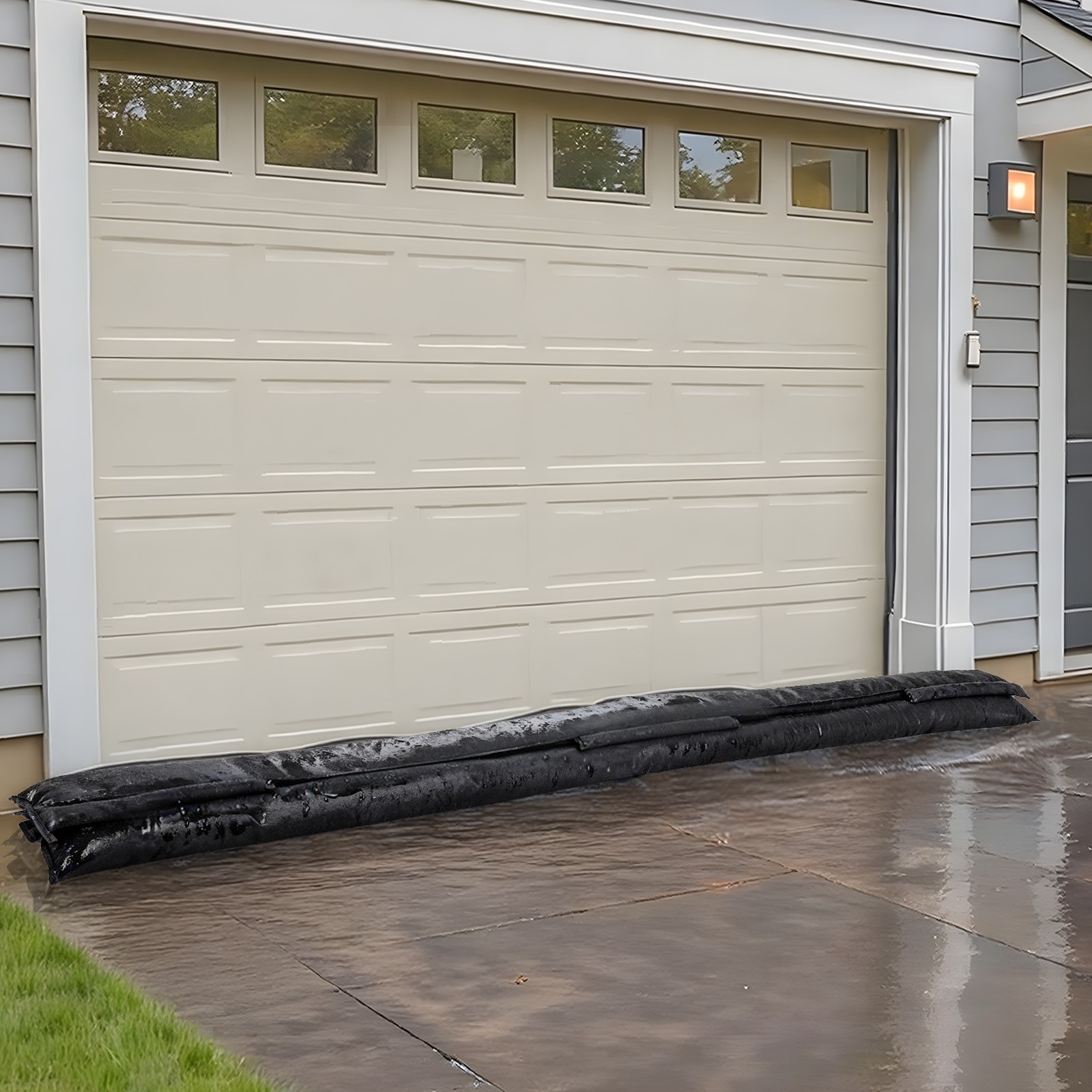 VEVOR 8 Packs Quick Dam Flood Barrier 10 x 0.7 ft Length Flood Protection Bags