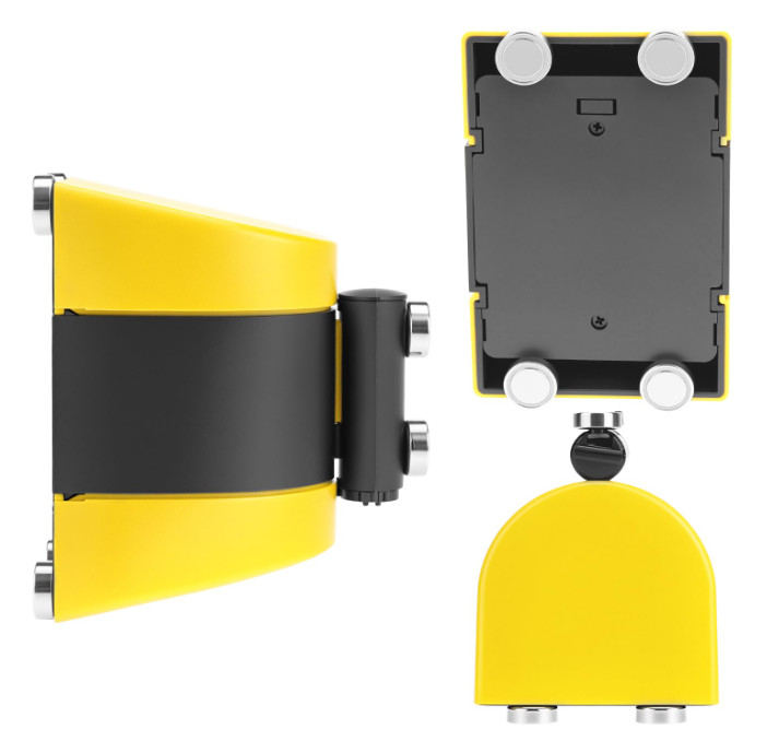 QWORK Magnetic Wall Mount Retractable Belt Barrier – Crowd Control and Safety So