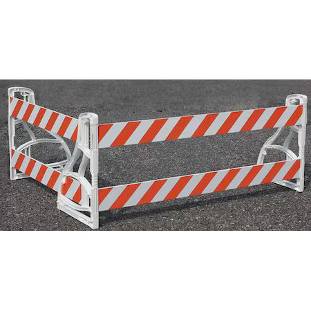 Barricade Leg, Polyethylene, Non-Reflective, 36 In Height, 36 In Length, 6 Lb,