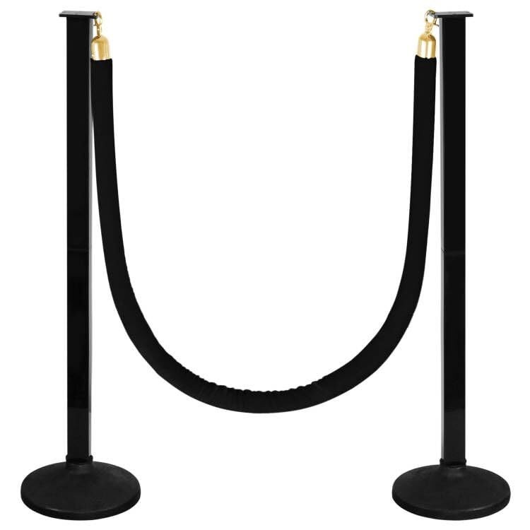 Versatile Stanchions with Velvet Rope – Adjustable Height for Ultimate Control