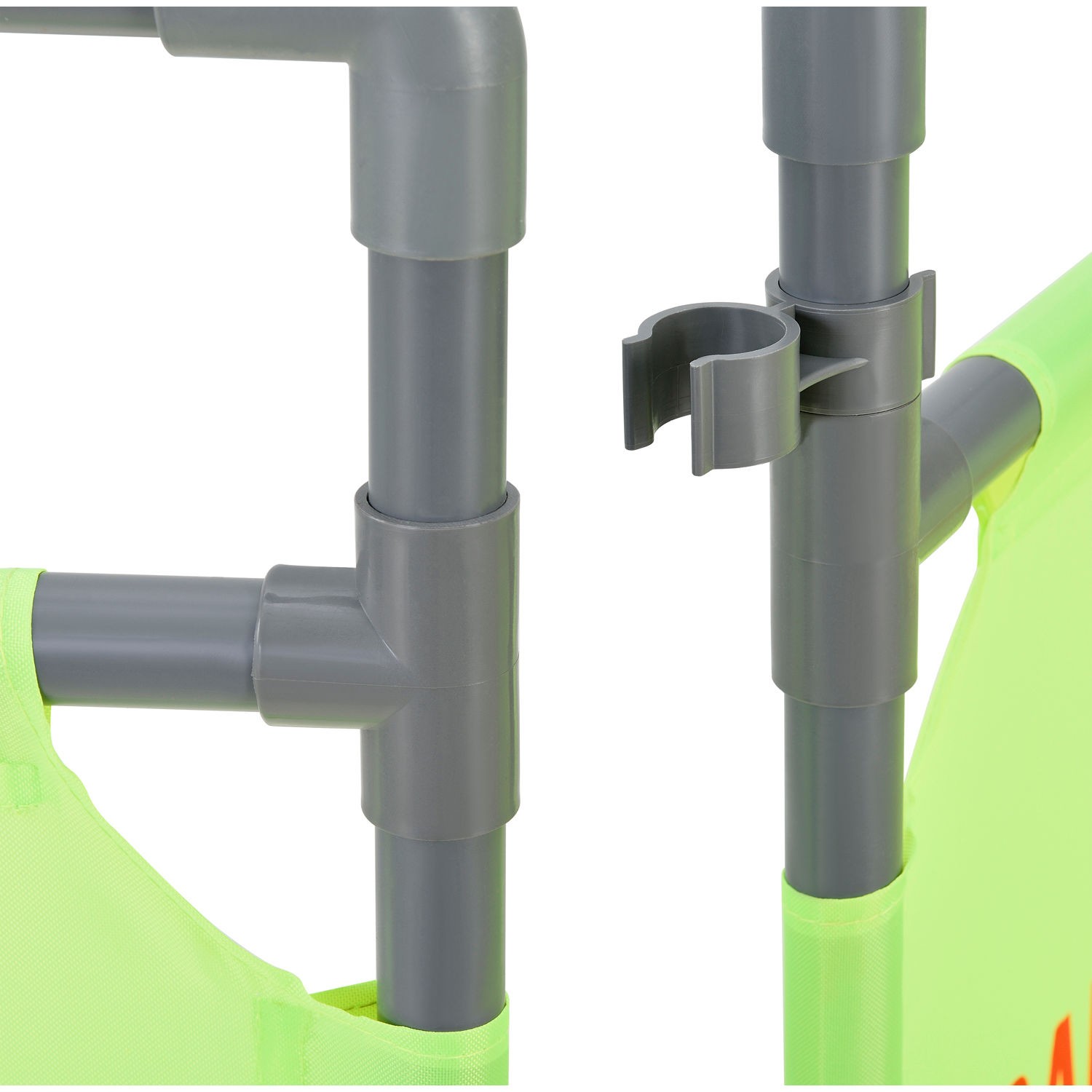 Global Industrial “Safety First” Folding Fabric Barrier Lime Green English
