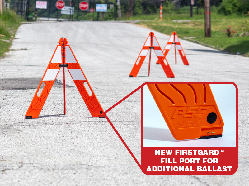 PSS Firstgard Foldable Traffic Cones 5 pack with carrying bag
