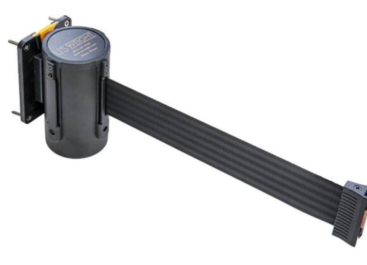 7.5 ft. Black US Weight Magnetic Wall Mount with Retractable Belt