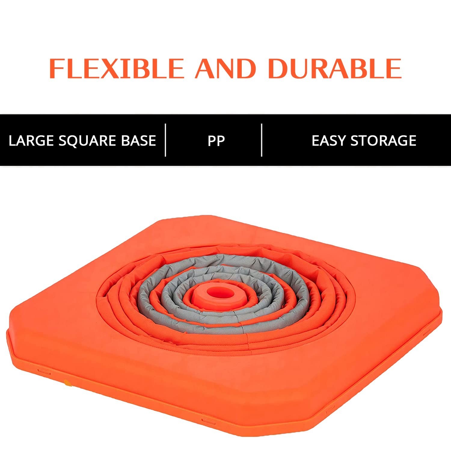 4 Pack 28 inch Collapsible Traffic Cones with LED Light, Safety Cones with Refle
