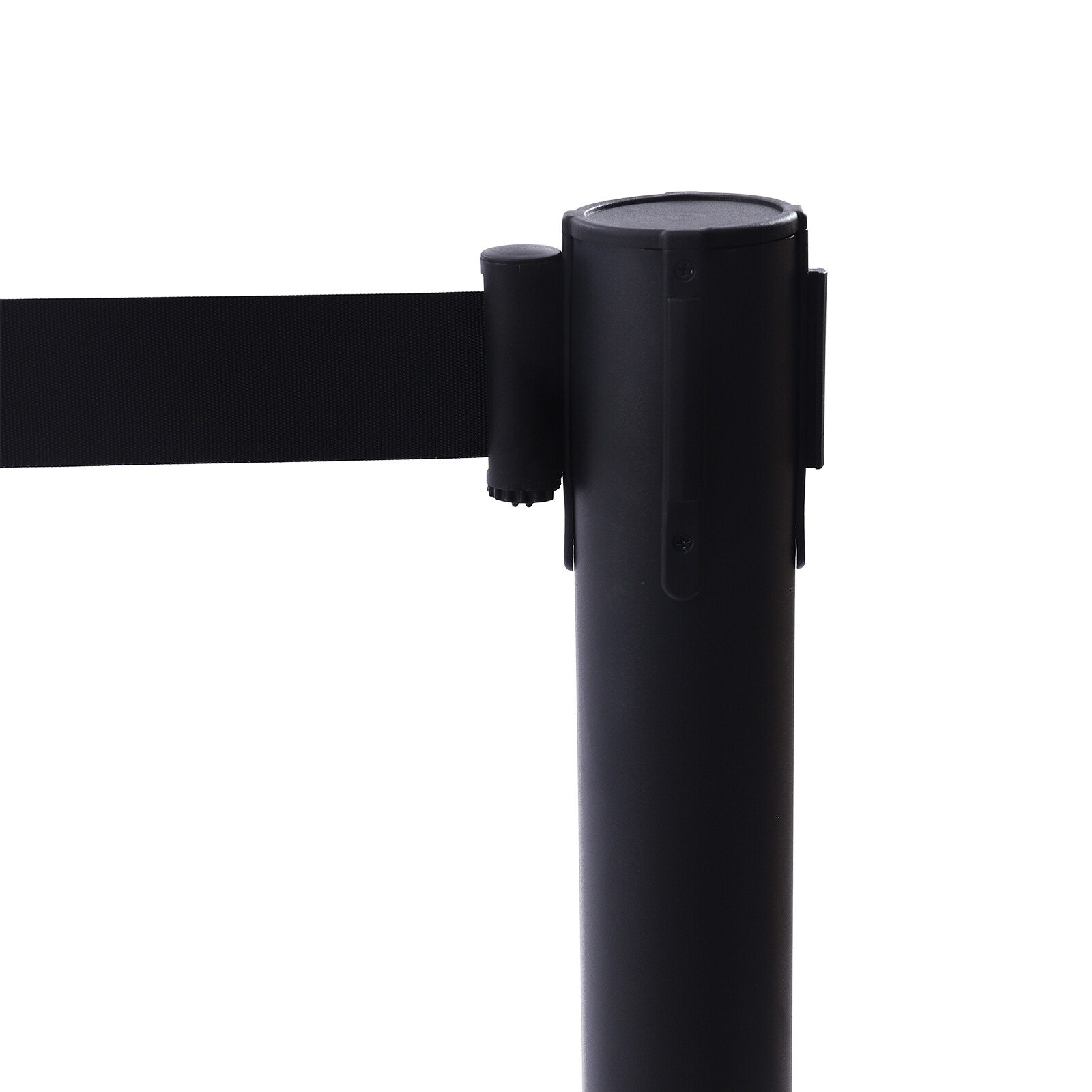 4* Black Retractable Belts Stanchion Post Event & Party Crowd Control 6.6ft Belt