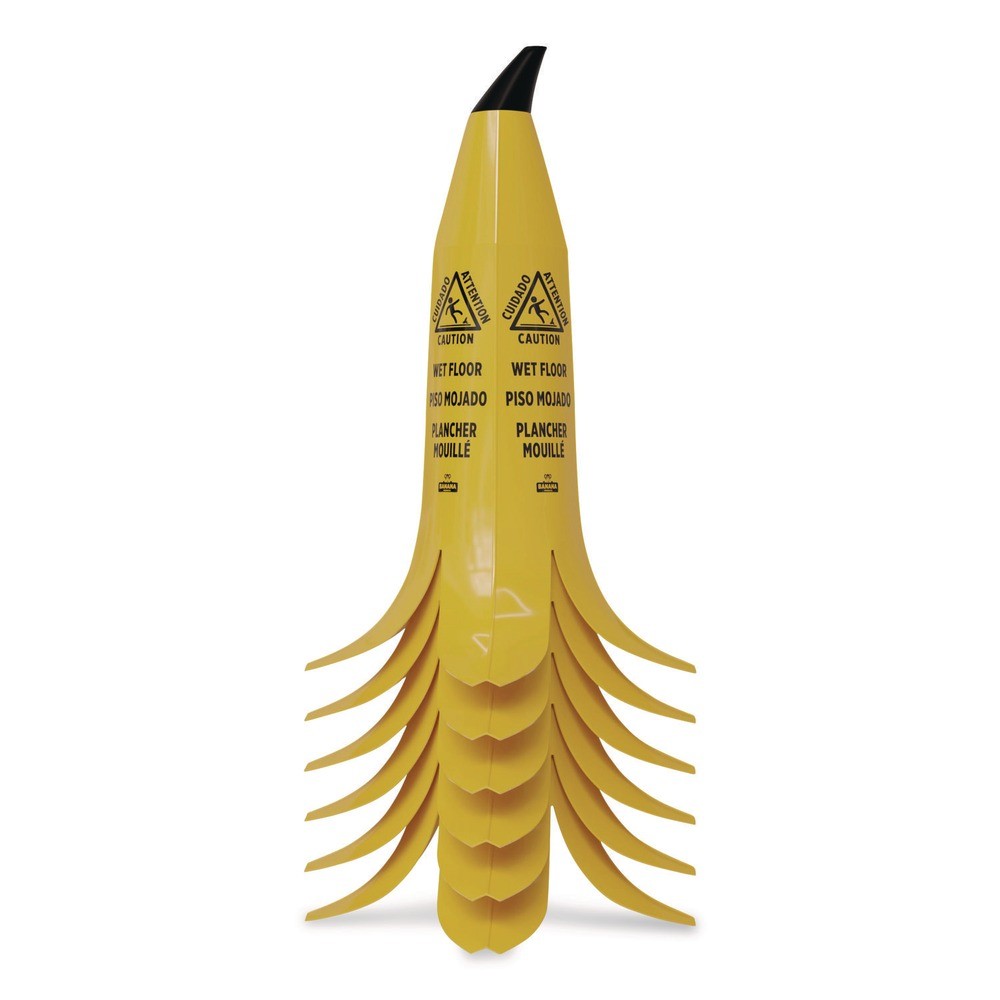 NCP 6948 13″ x 12″ x 24″ Banana Safety Sign – Yellow/Black New