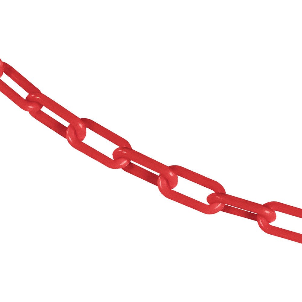 GRAINGER APPROVED 30005-500 Plastic Chain ,500 ft L,Red 38EX17
