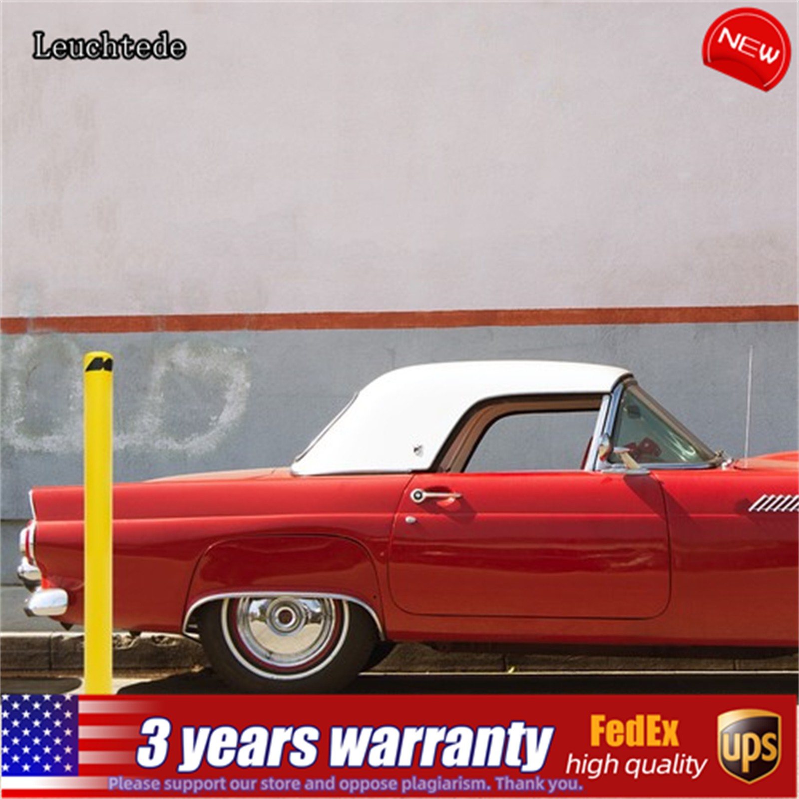 60 H 4.5 D Safety Bollard Post Yellow Powder Coat Pipe Steel Barrier W/4 Bolt