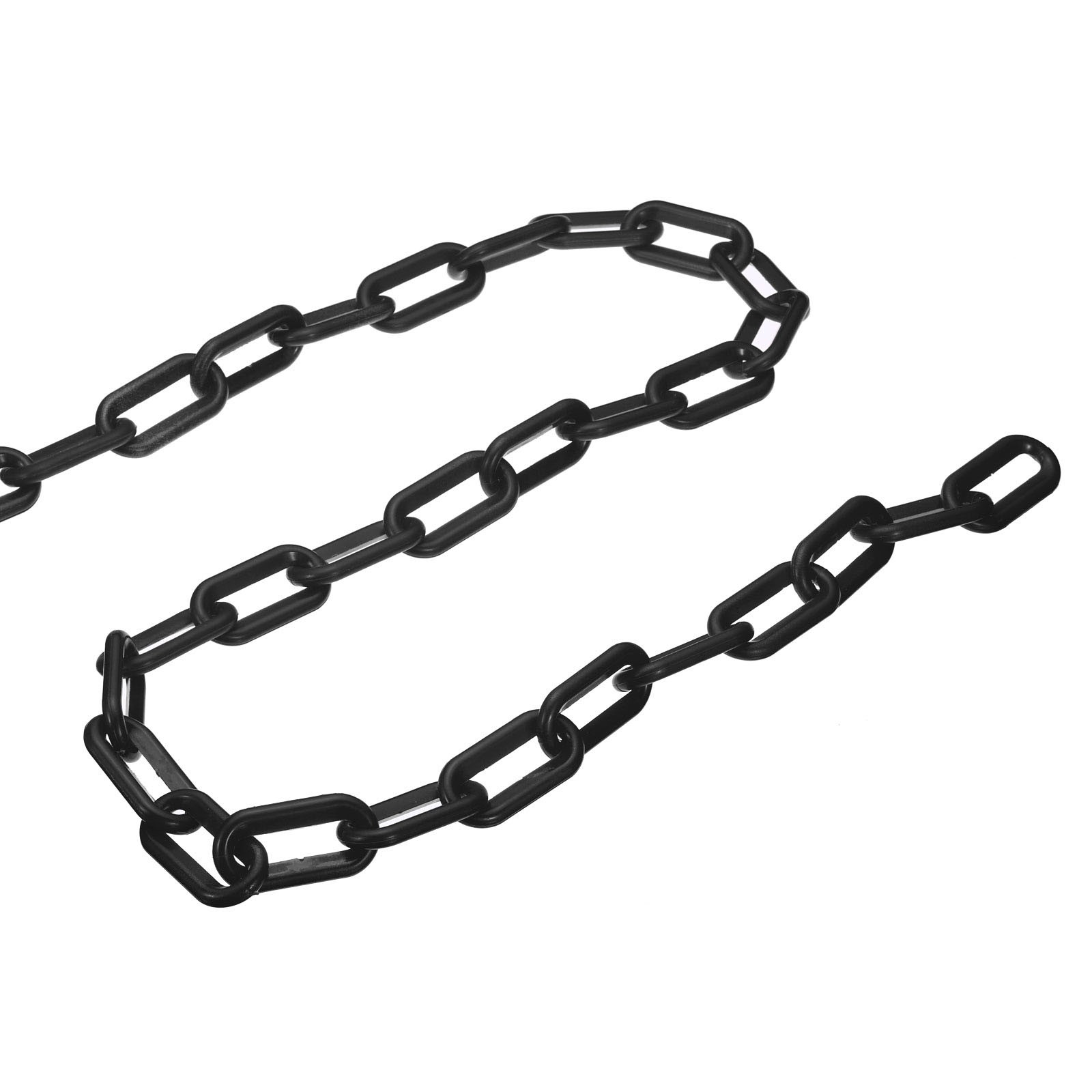 Plastic Chain Barrier (Black, 10 Feet, 0.3″ Dia)