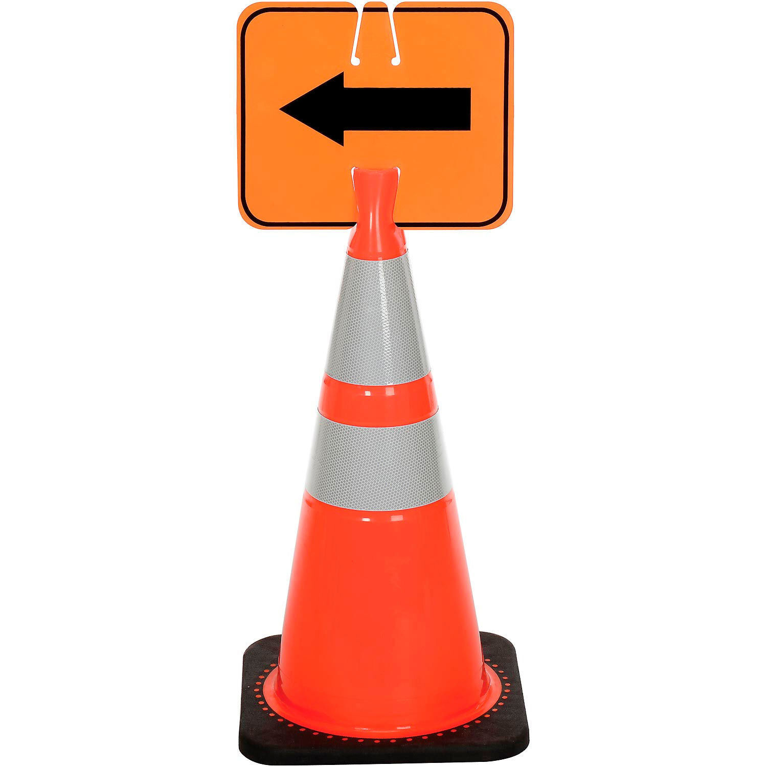 Cortina Safety 03-550-2WA Cone Sign – Reversible Arrow – Black on Orange