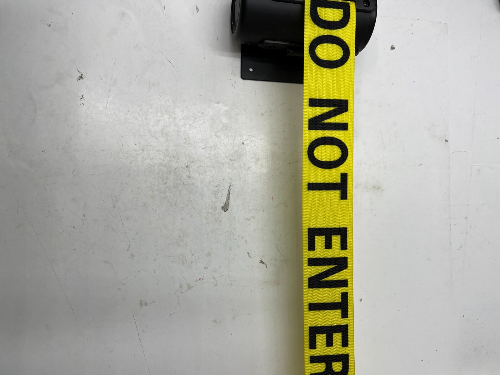 Crowd Control Warehouse Wall Mount Retractable Belt Barrier CCW-MWM100-BK-NC