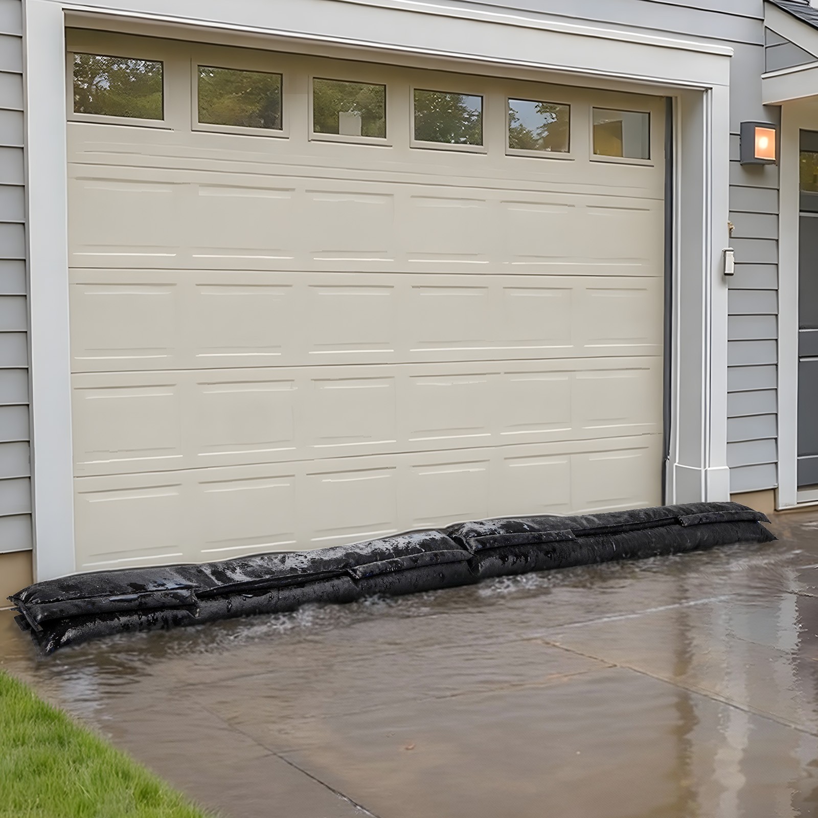 VEVOR Flood Barrier 5 x 0.7 ft Reusable Flood Bags Activated by Water 10 Pack