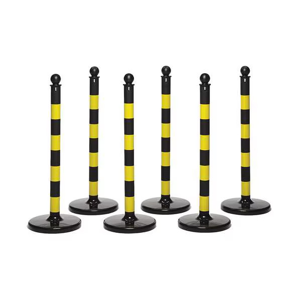 Plastic Chain, Yellow, Outdoor or Indoor, 2 in x 100 ft, Polyethylene, Gloss