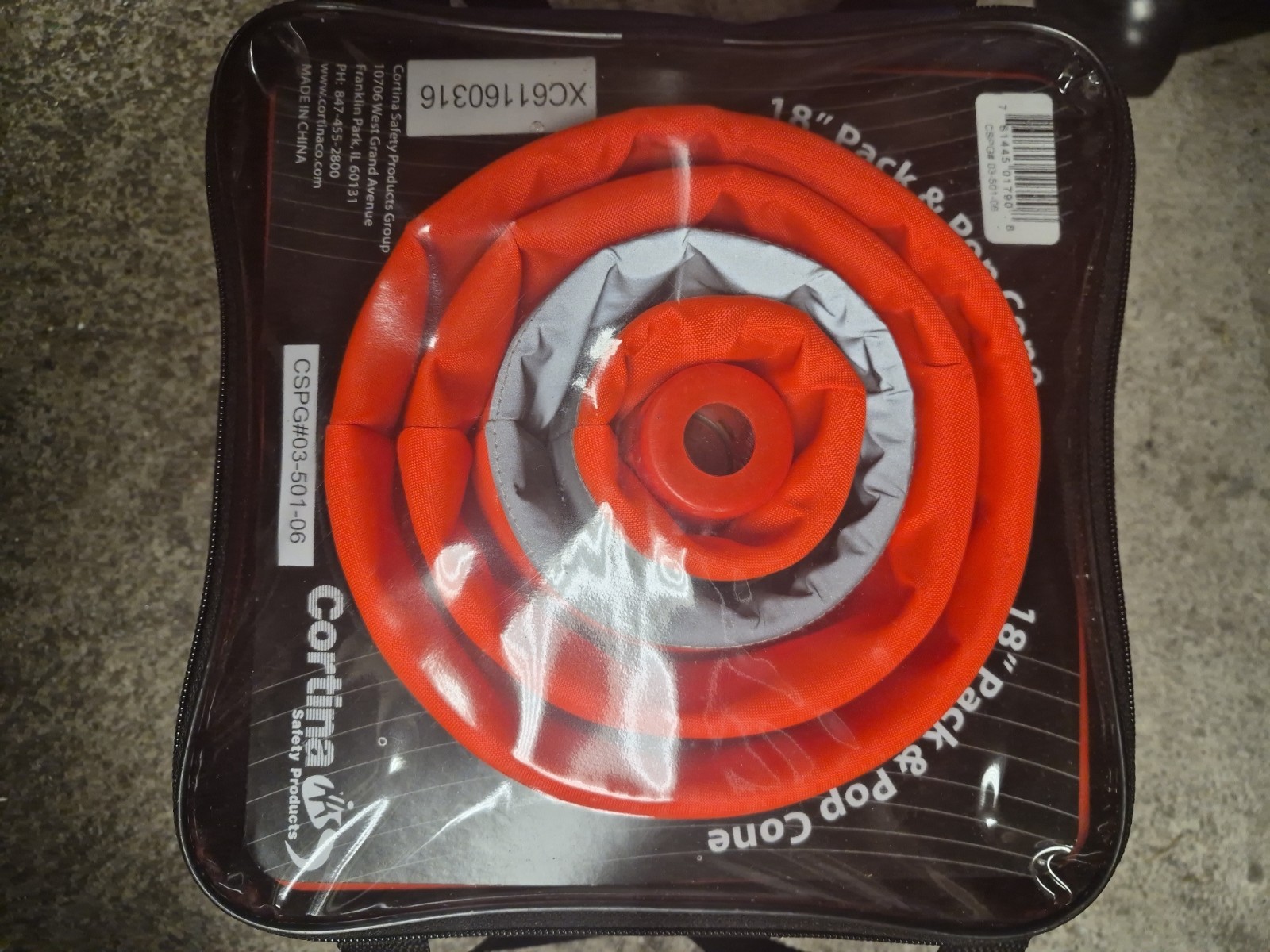 Cortina, 18″ Pack & Pop Cone, CSPG#03-501-06