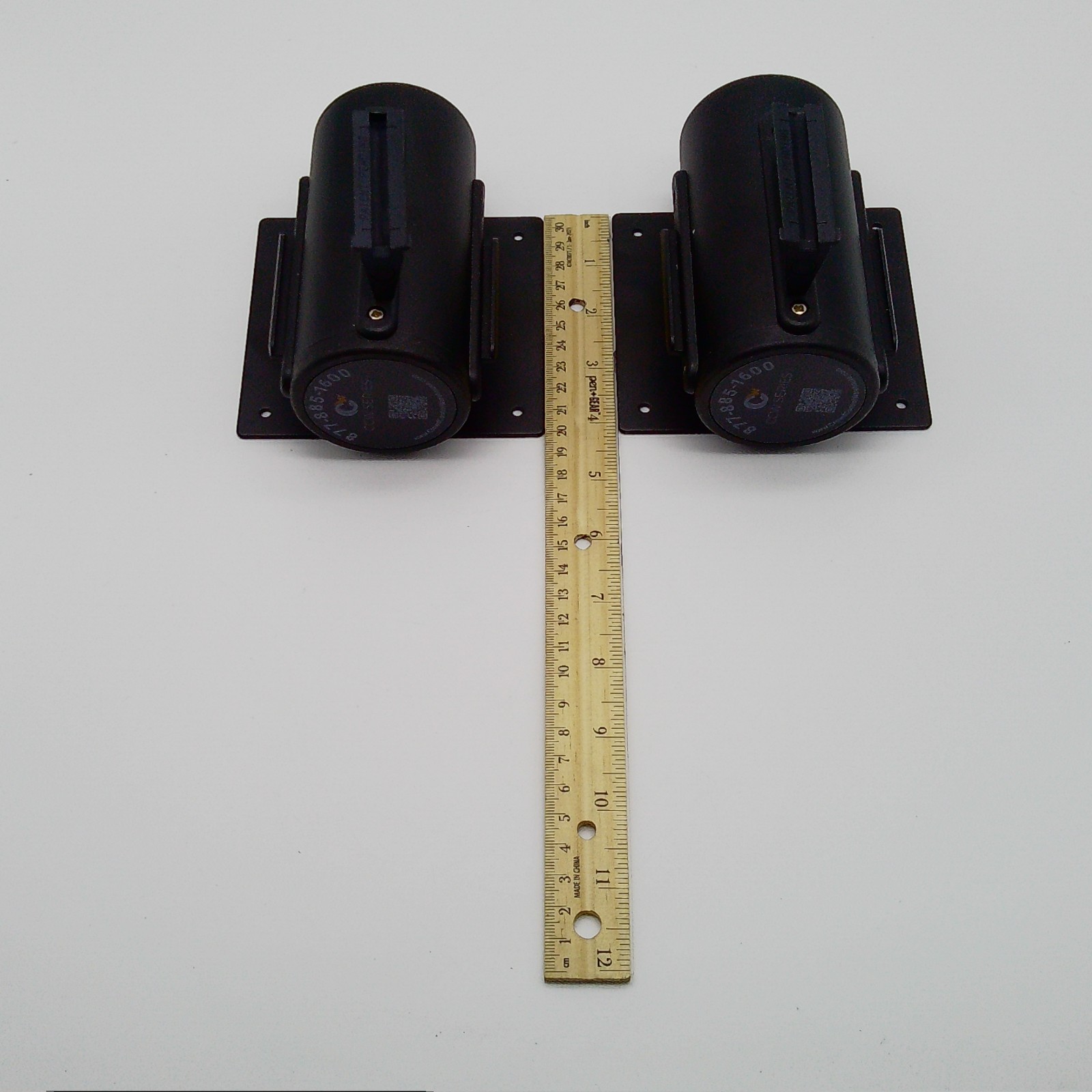 Lot Of 2 Crowd Control Warehouse Wall Mount Retractable 10 Ft Belt Barriers