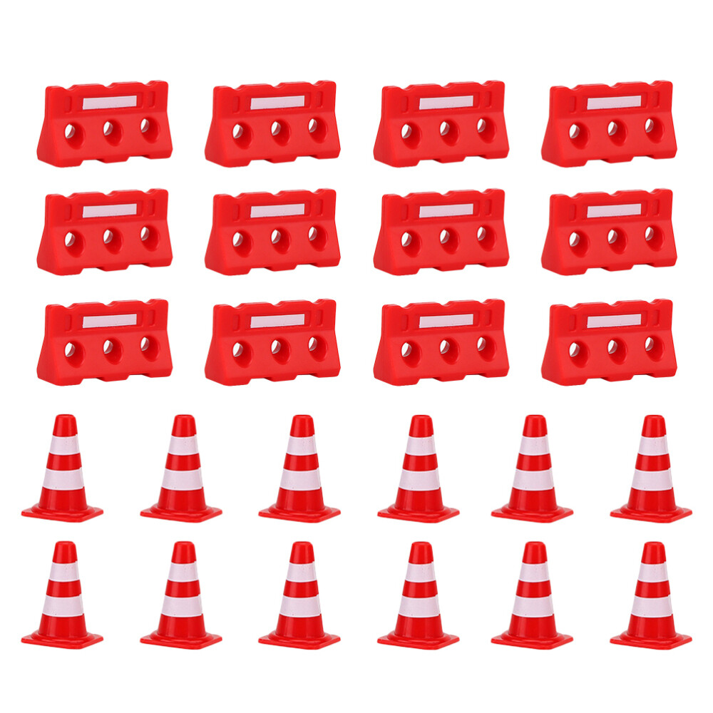Road Sign Barricade Toy Plastic Work Traffic Signs Cone Mini Construction Cones