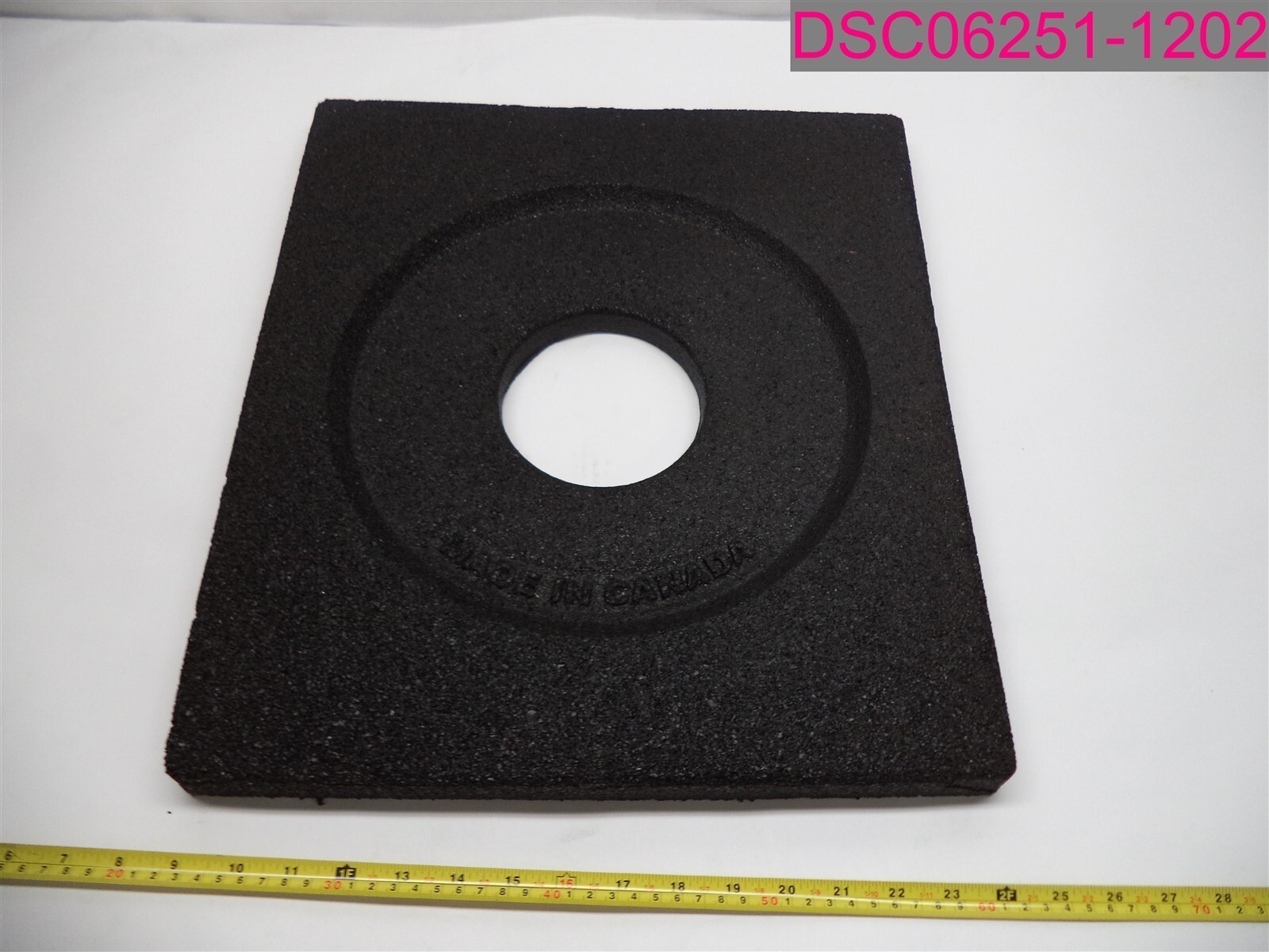 QTY=3; Cortina Safety Products Black Rubber Square Cone Base 15″ x 17″ x 1″
